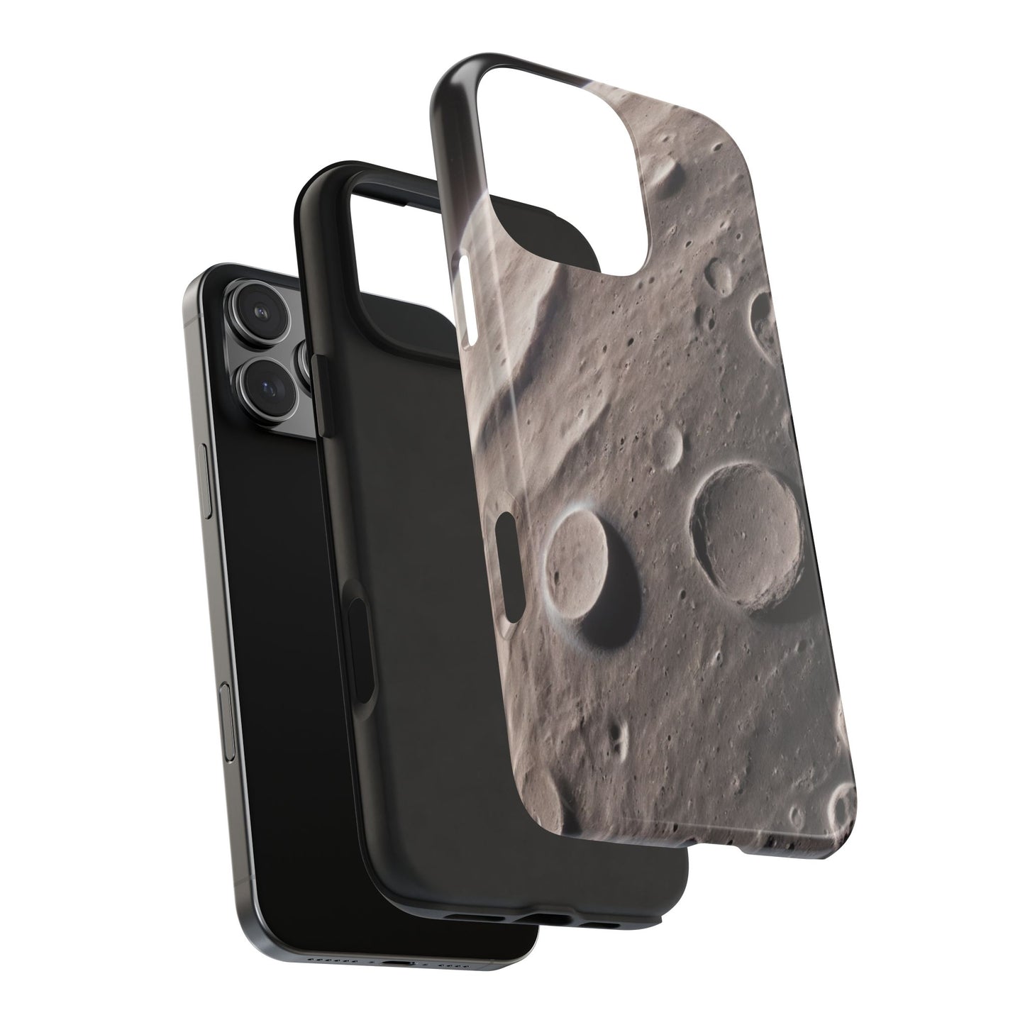 Celestial Moon Surface Tough Phone Case | Durable Space-Themed Design - for iPhone