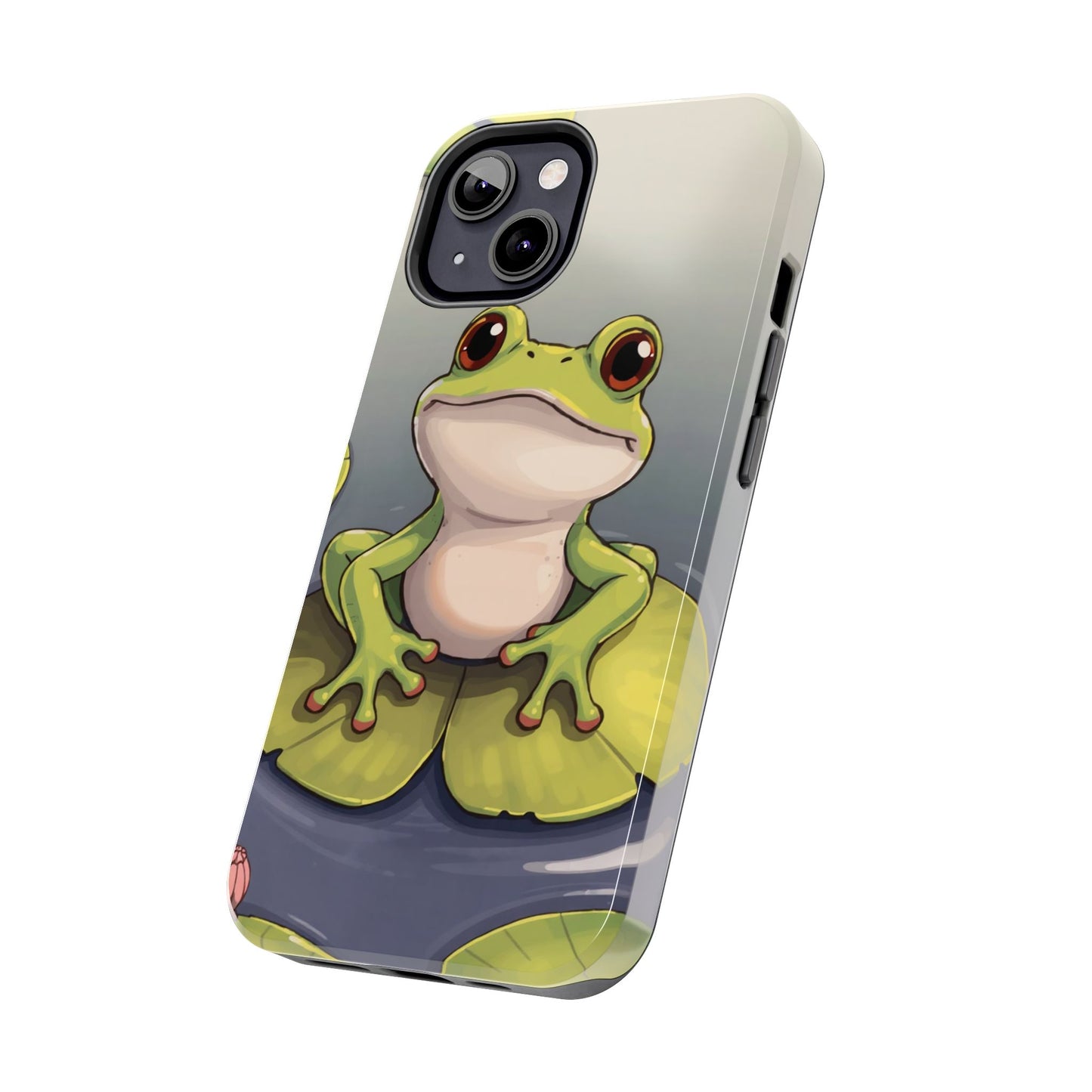 Cute Frog Tough Phone Case - Durable Protection with Nature Vibe