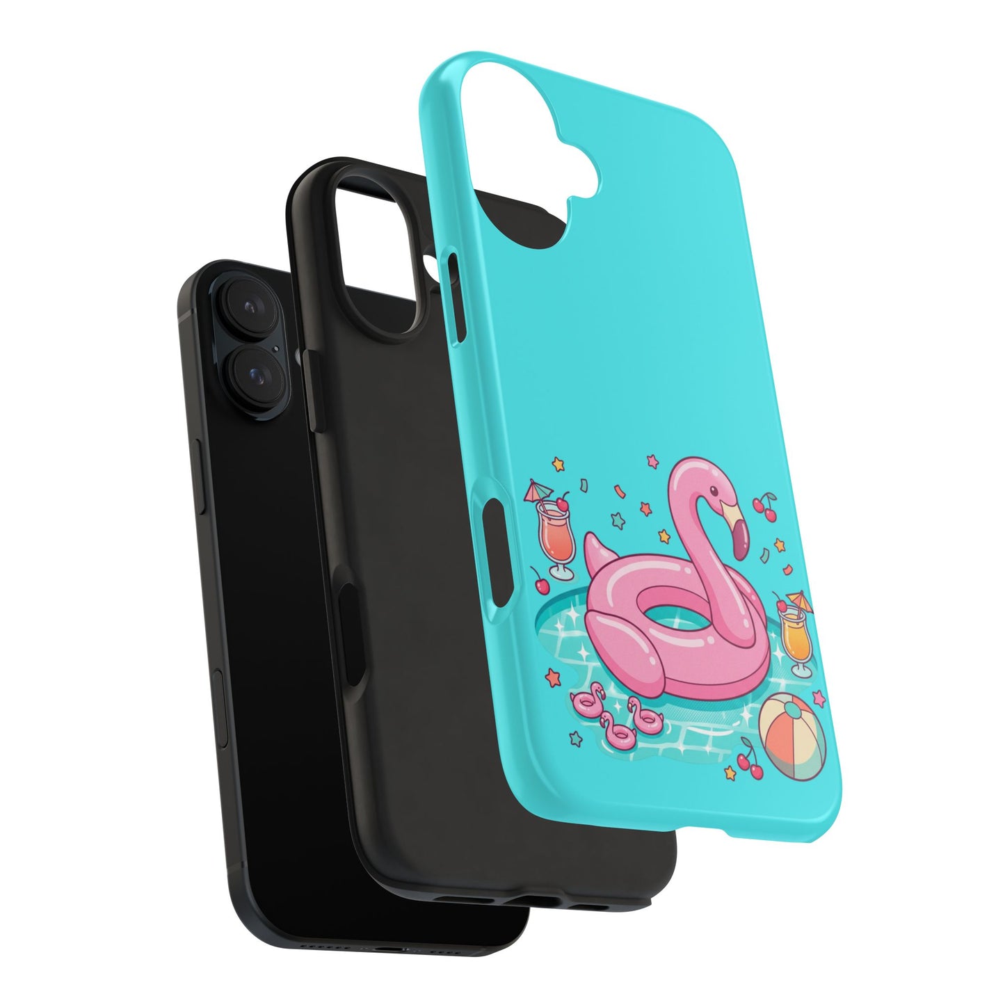 Flamingo Pool Party iPhone Case