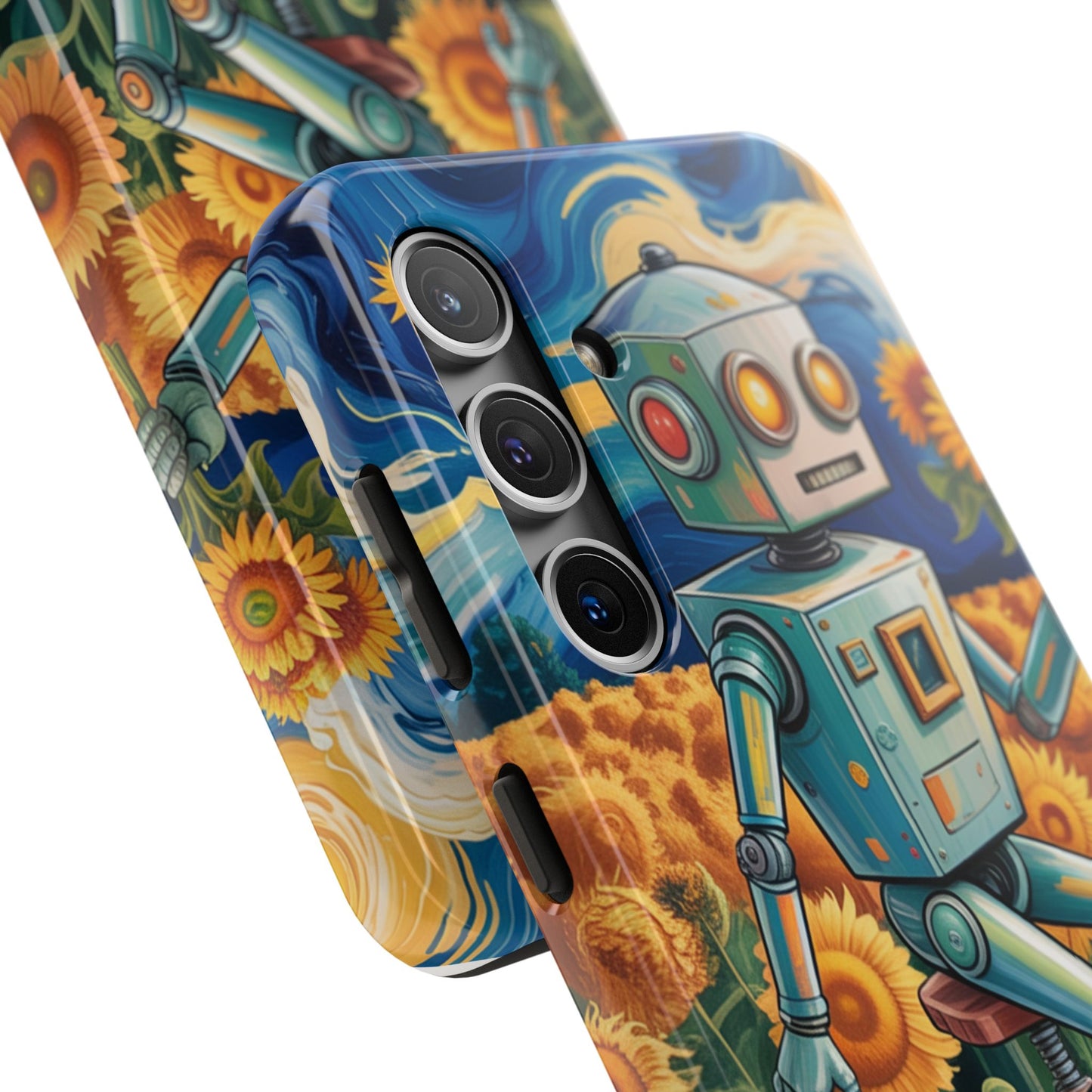 Robot Cycle Tough Phone Case - Durable & Unique Design