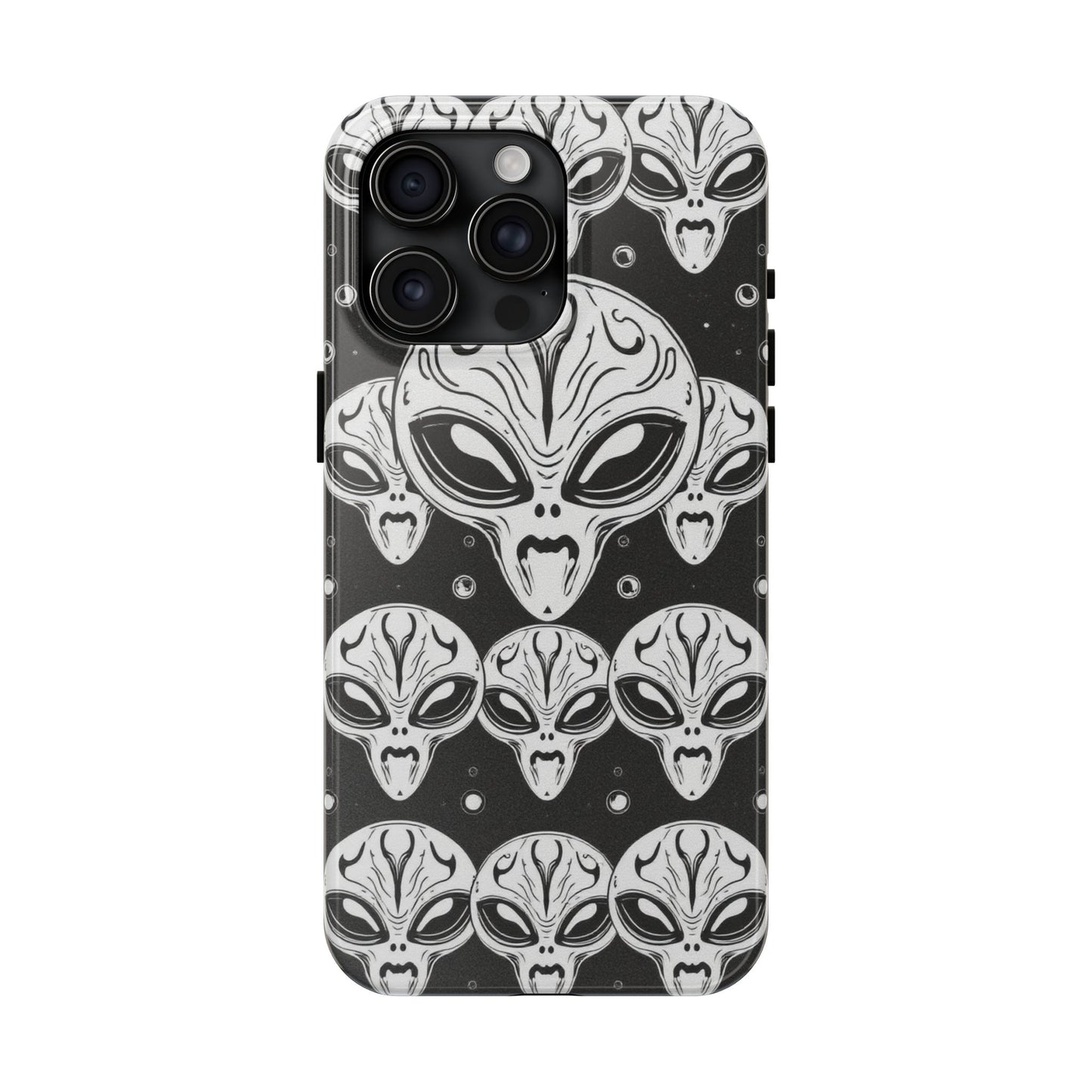 Alien Pattern Tough Phone Case - Durable Protection with Out-of-This-World Design