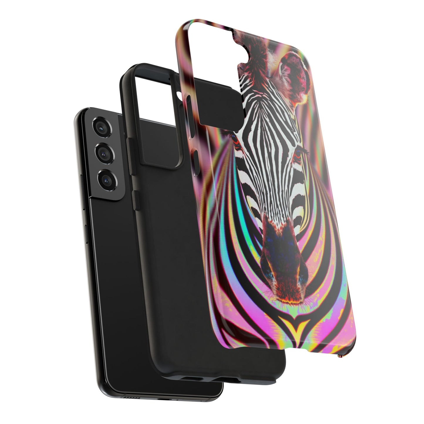 Vibrant Zebra Tough Phone Case - Unique Animal Design for Wild Spirit