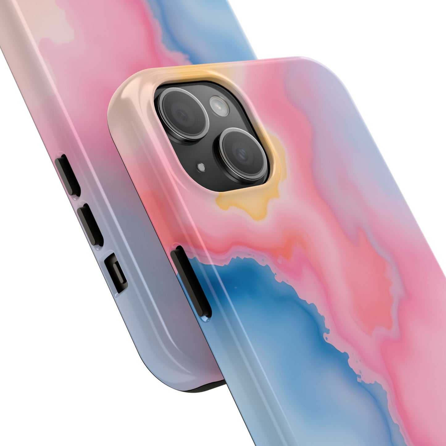 Painted Watercolor Tough Phone Case - Durable Protection with Artistic Vibes - for iPhone