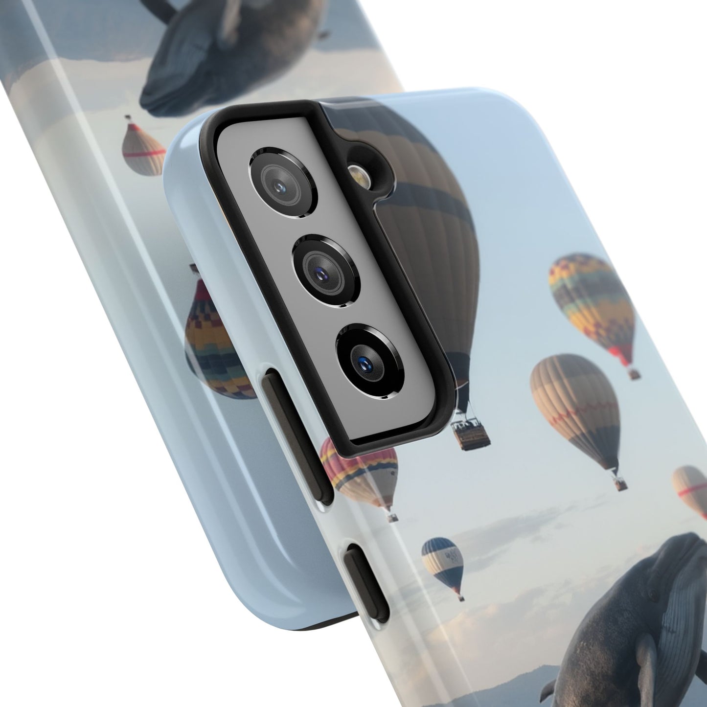 Whale Hot Air Balloon Tough Phone Case - Adventure & Nature Lovers