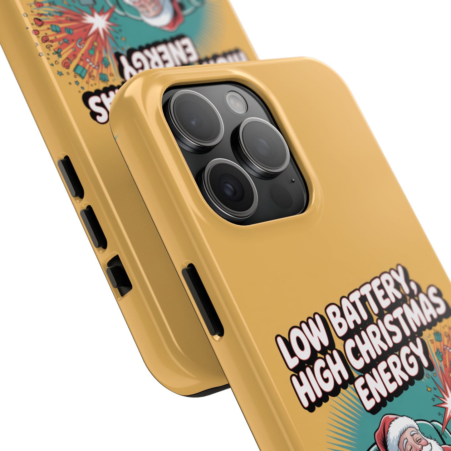 Santa Low Battery Phone Case " High Christmas Energy"