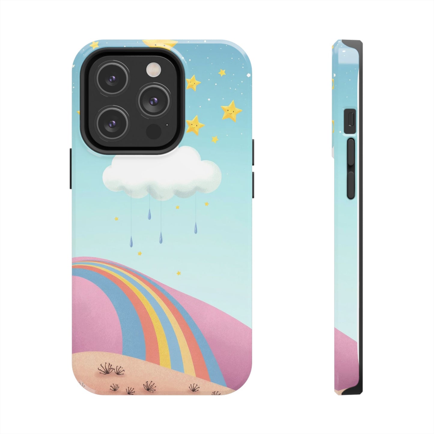 Colorful Rainbow Phone Case - Durable Tough Design for Adventurers