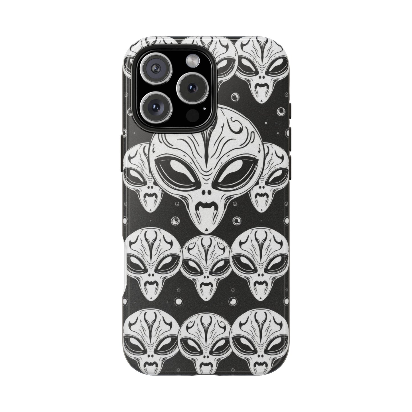 Alien Pattern Tough Phone Case - Durable Protection with Out-of-This-World Design