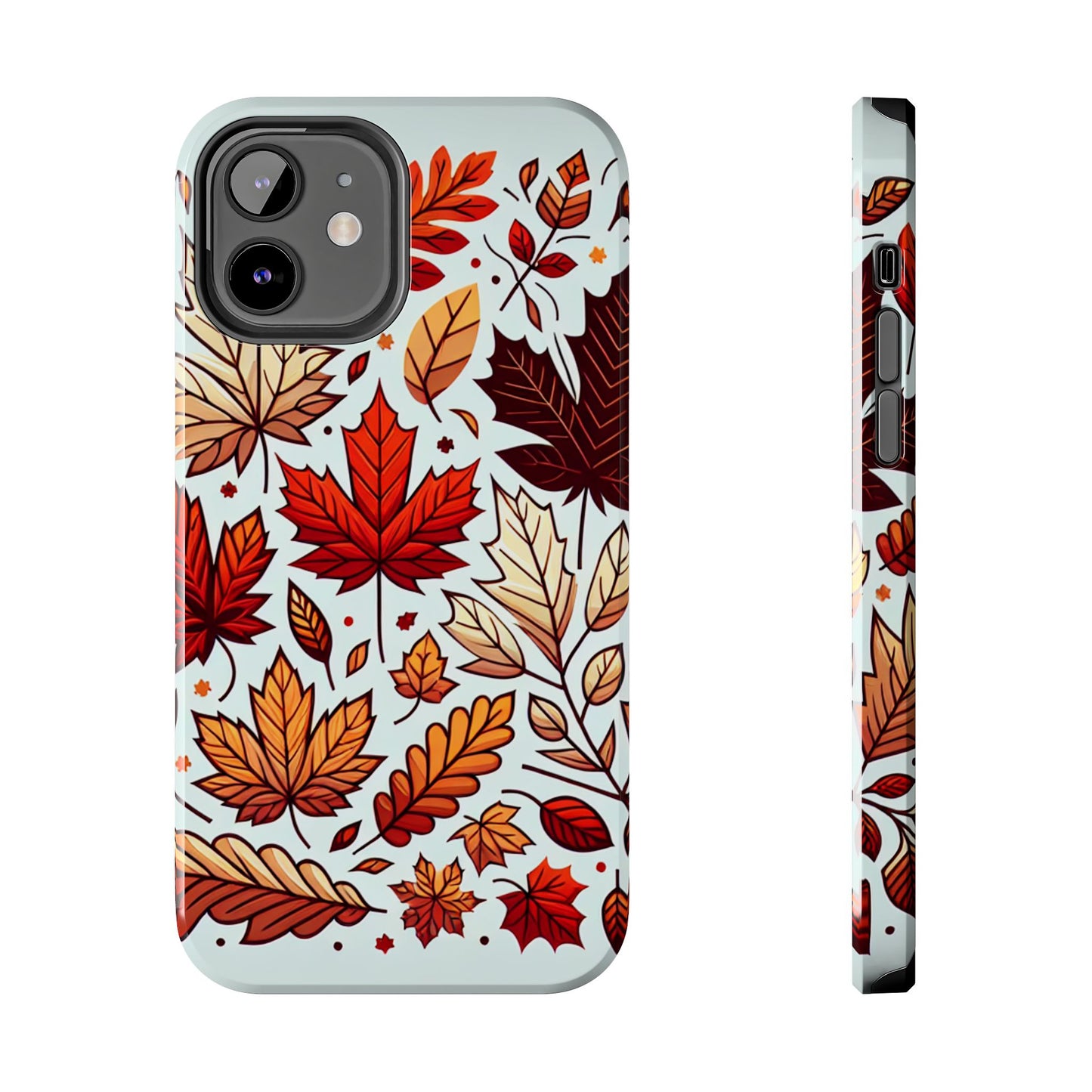 Autumn Leaves Tough Phone Case - Leaves Pattern - for iPhone