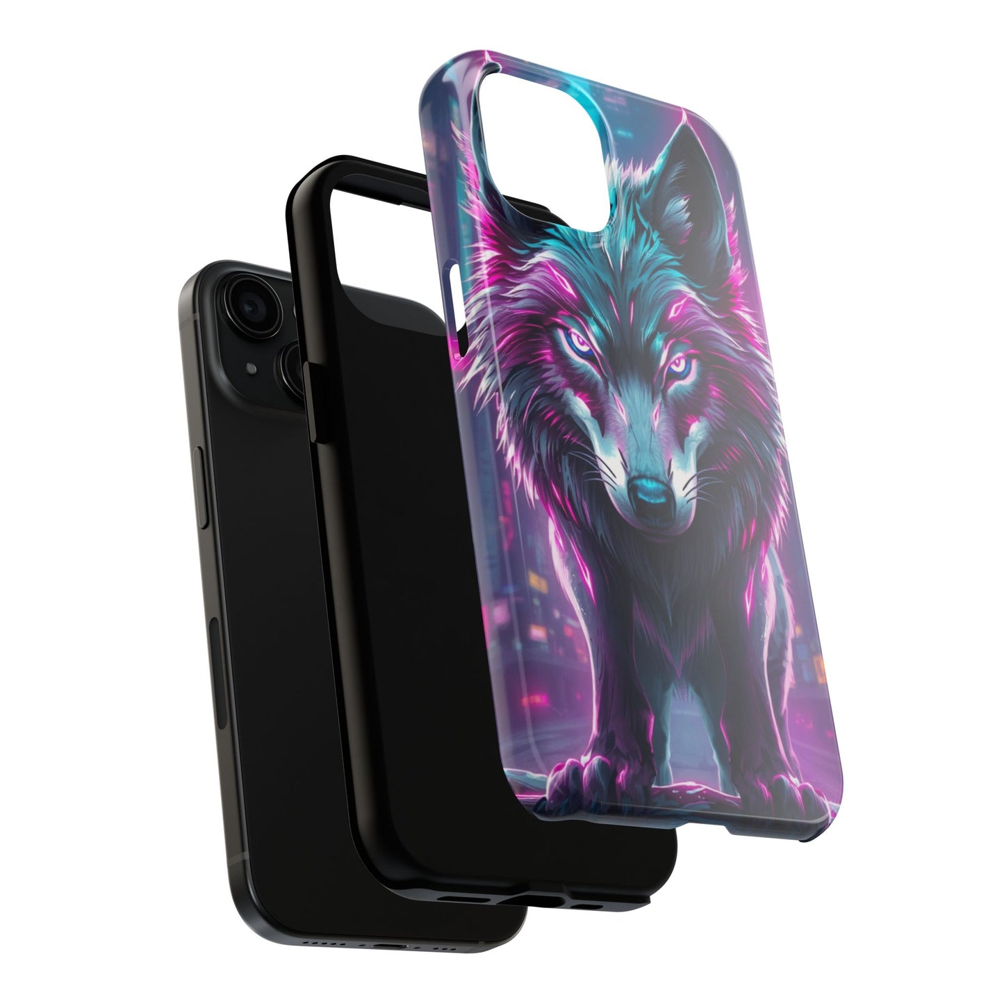 Fierce Wolf Phone Case - Tough & Vibrant Design for Animal Lovers