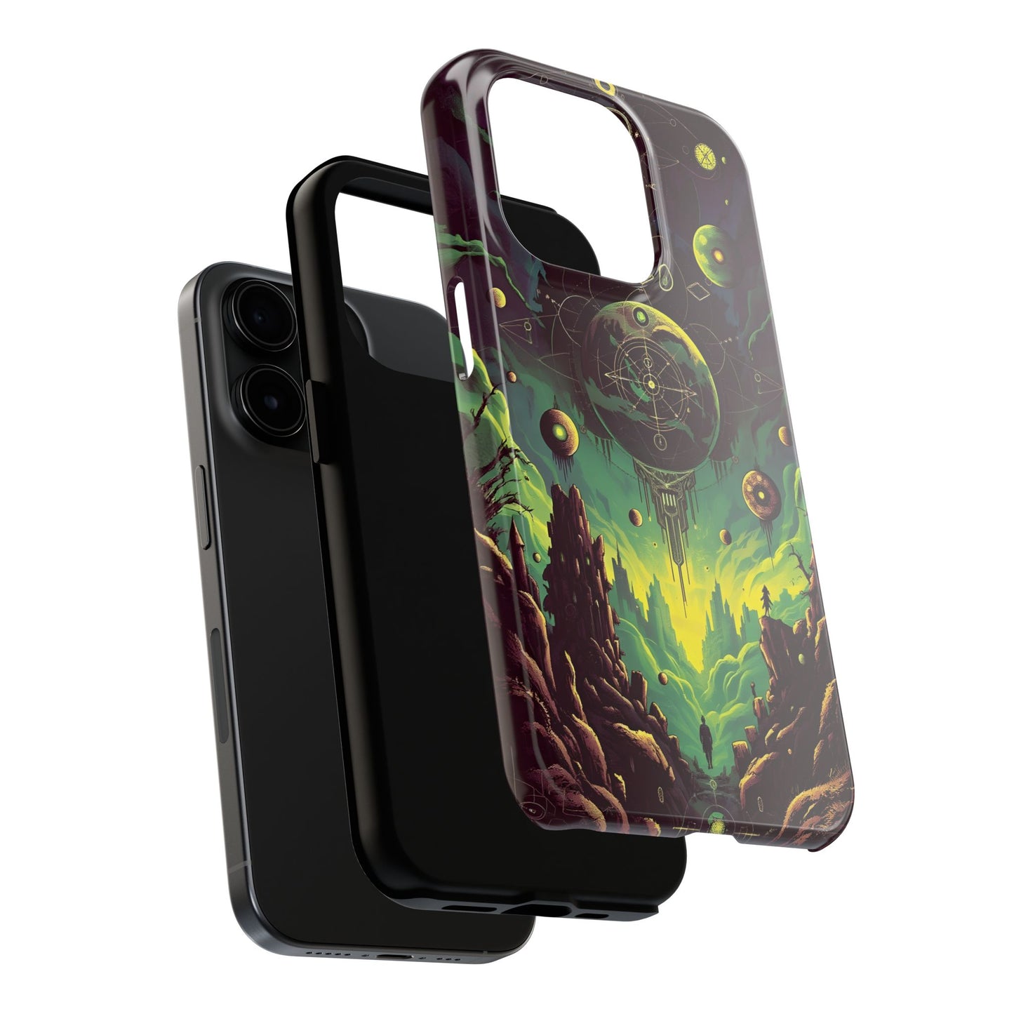 Cosmic Adventure Tough Phone Case - Galaxy Design for Space Enthusiasts - for iPhone