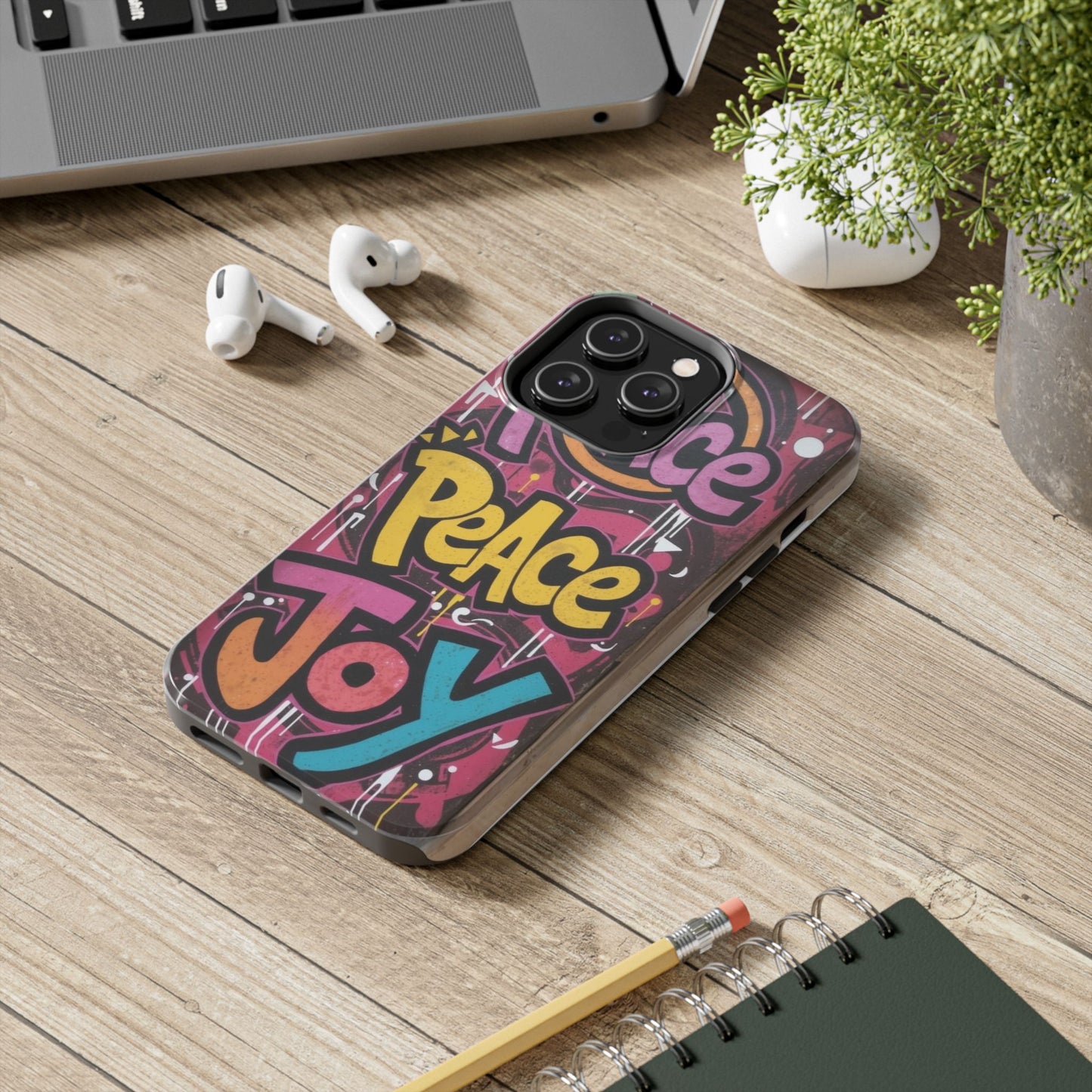 Colorful Peace Joy Tough Phone Case