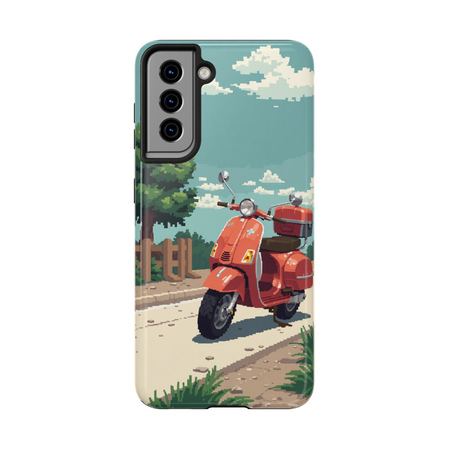 Retro Scooter Phone Case - Tough & Stylish Protection