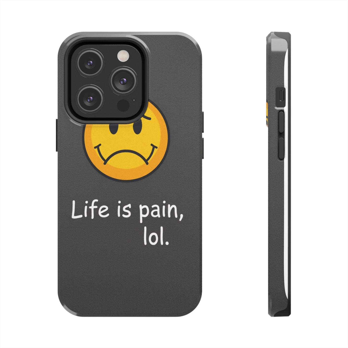 Life is Pain Tough Phone Case - Trendy Design for Smartphone Protection