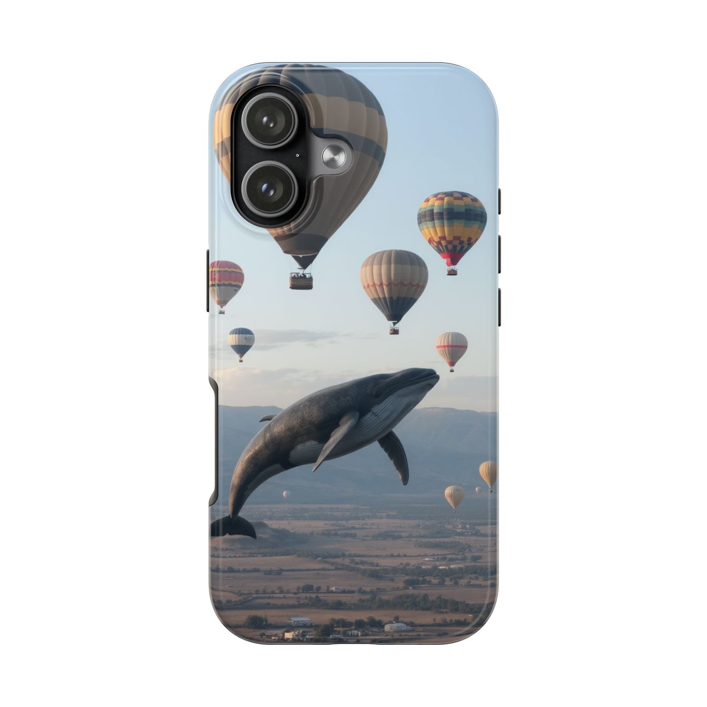 Whale Hot Air Balloon Tough Phone Case - Adventure & Nature Lovers