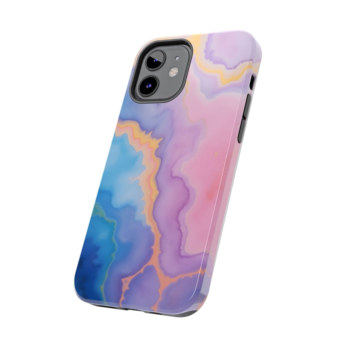 Watercolor Abstract Colors Tough Phone Case - Protective Cover for iPhone