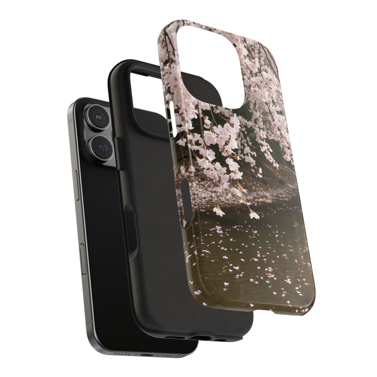 Cherry Blossom Tough Phone Cases - Durable Protection with Floral Serenity