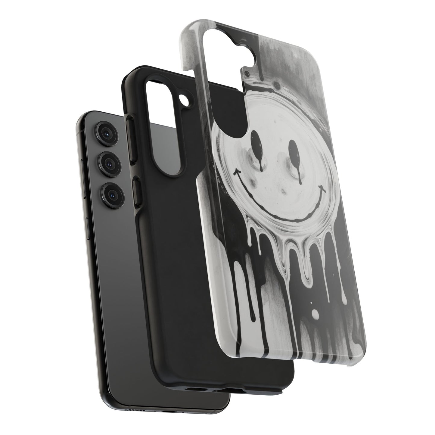 Dripping Smiley Tough Phone Case - Stylish & Durable Protection