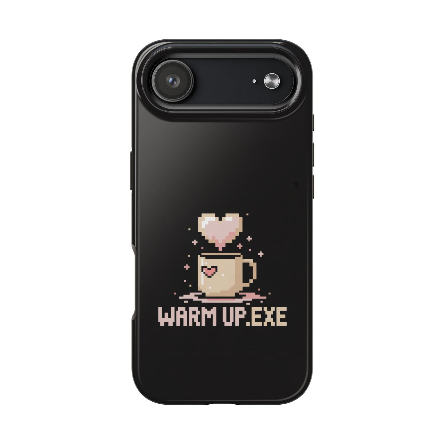 Warm Up.EXE Tough Phone Case - Cute Pixel Art Design for Tech Lovers