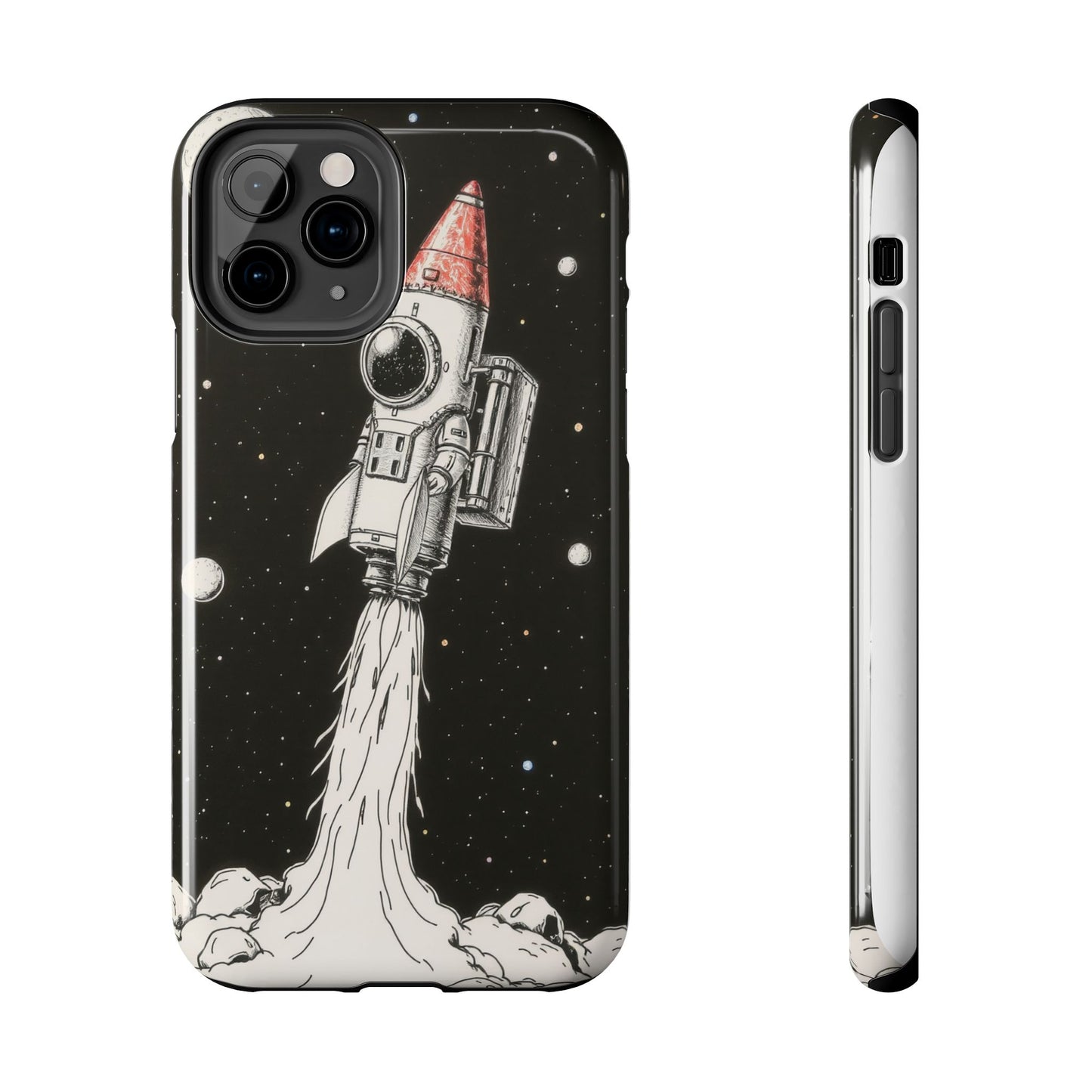 Cool Tough Phone Case for iPhone - Astro-Rocket Bond