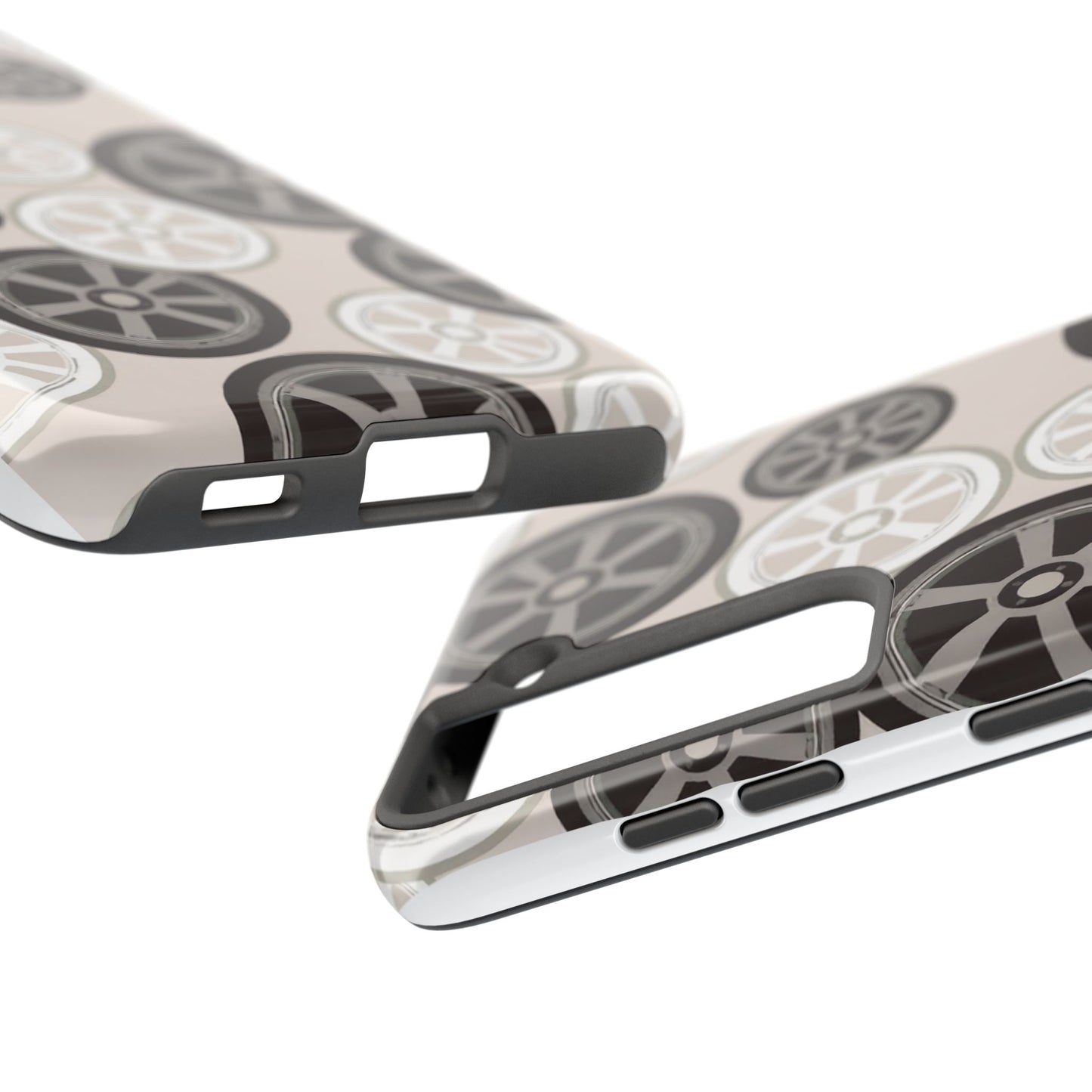 Racing Wheel Design Tough Phone Case – Durable Protection for Automotive Enthusiasts