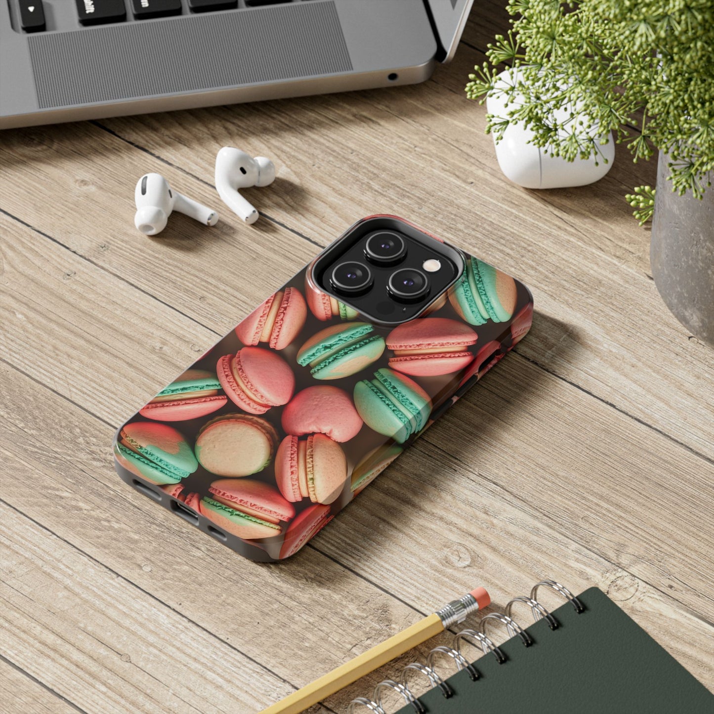Colorful Tasty Macarons Tough Phone Case - Durable Protection with Sweet Aesthetic - for iPhone