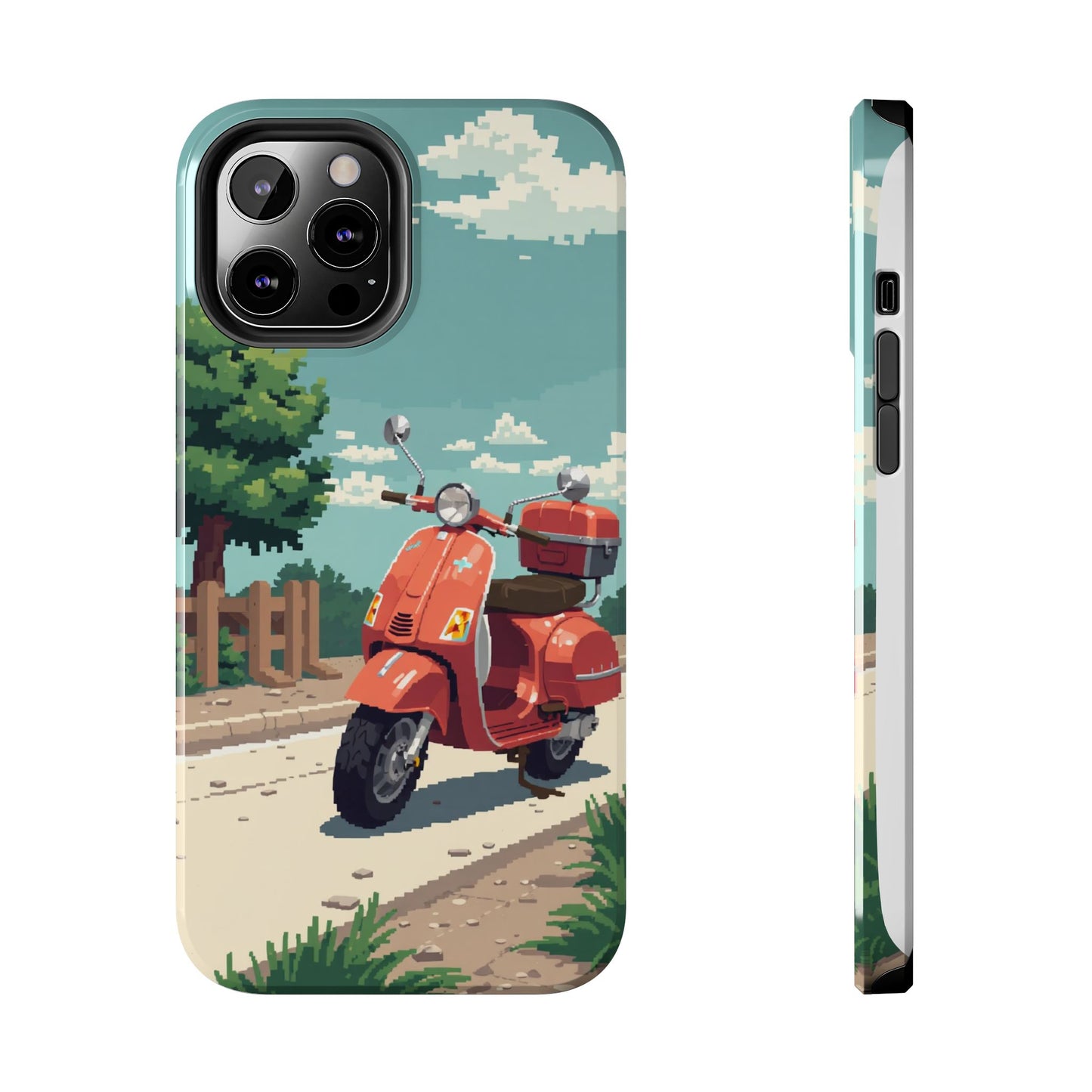 Retro Scooter Phone Case - Tough & Stylish Protection