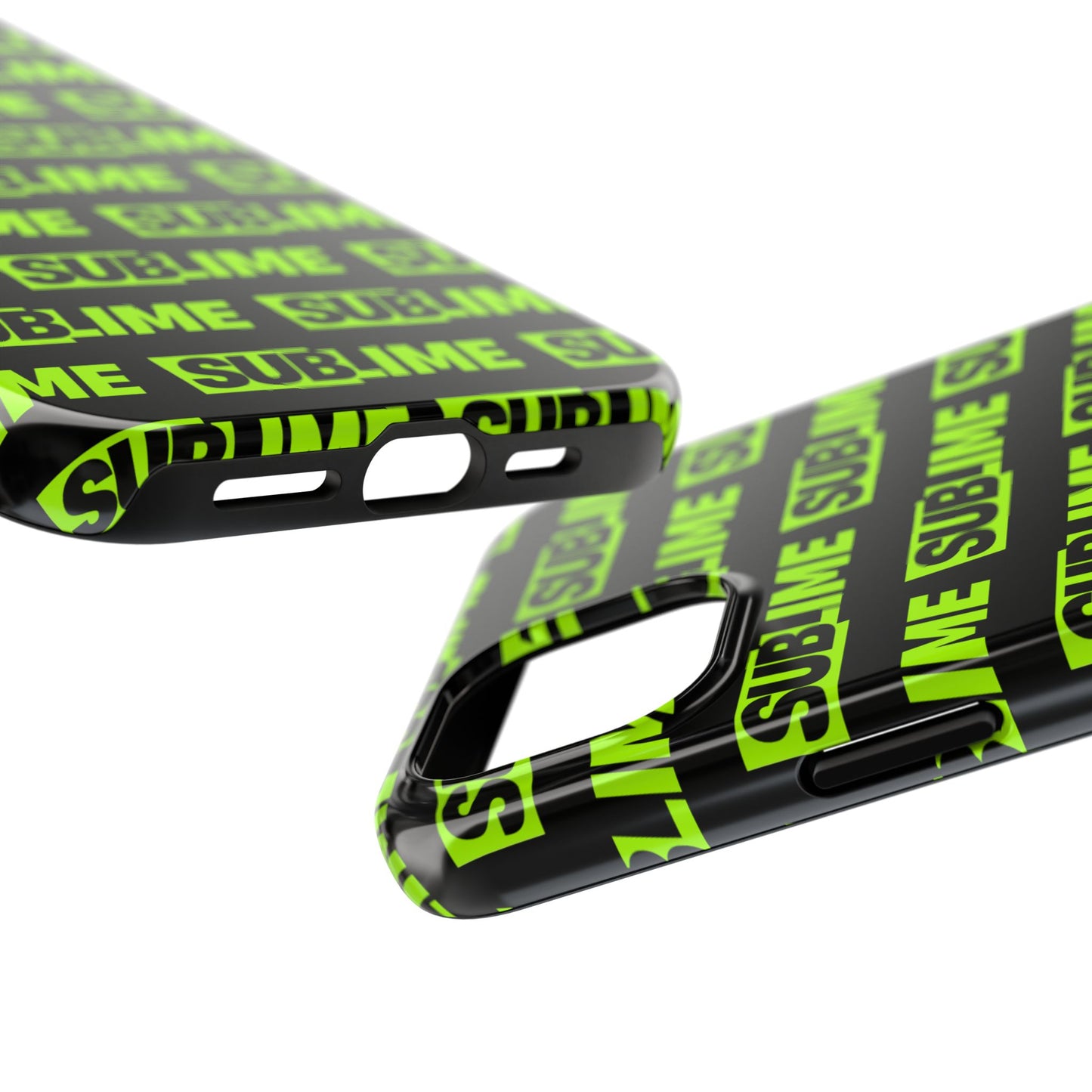 Sublime Text Pattern Tough Phone Case - Vibrant Protective Cover for iPhone