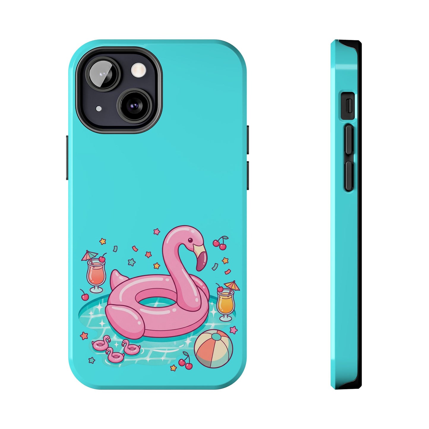 Flamingo Pool Party iPhone Case