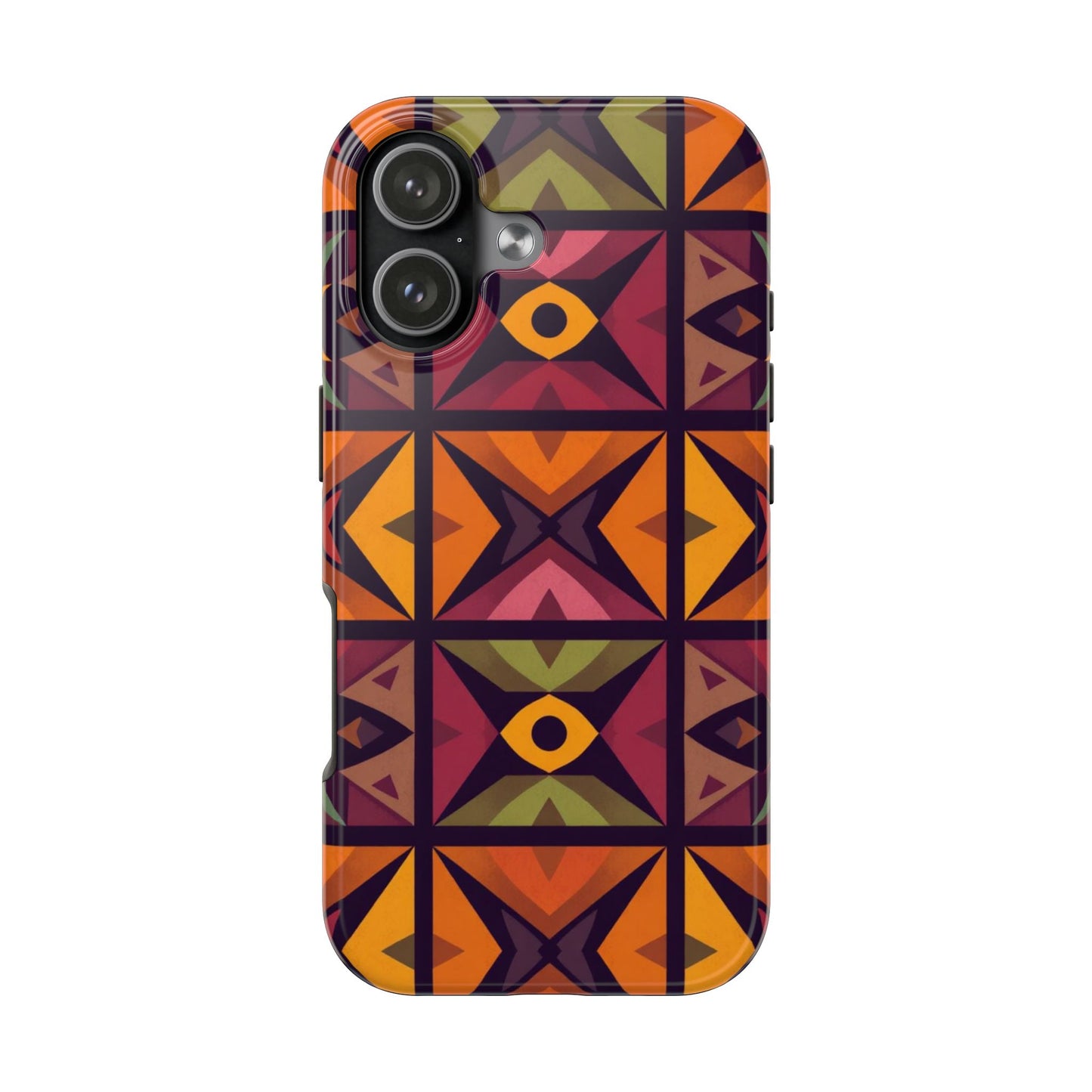 Vibrant Tribal Geometric Tough Phone Case - Colorful Protection for Your iPhone