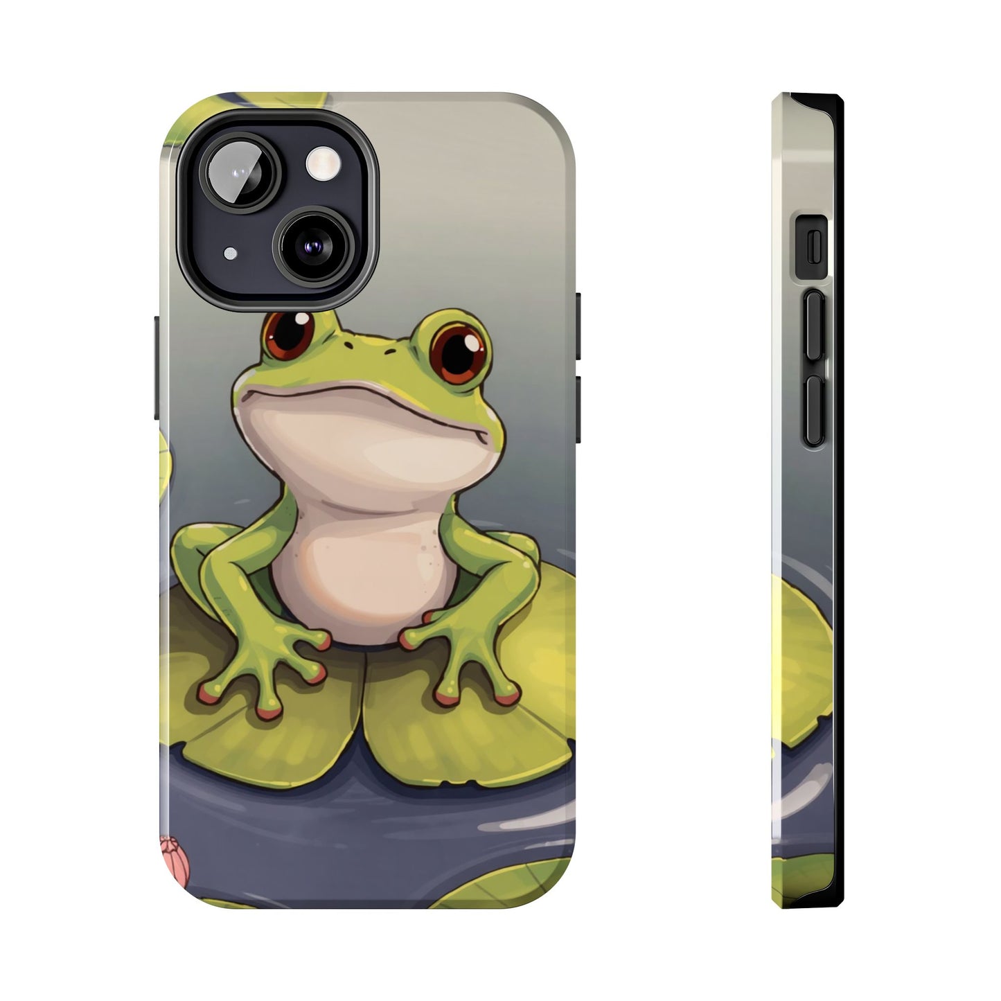 Cute Frog Tough Phone Case - Durable Protection with Nature Vibe