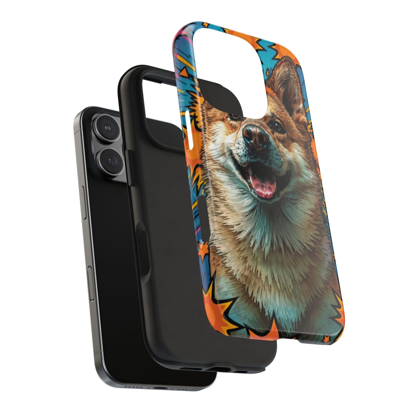 Vibrant Corgi Tough Phone Case - Fun Design for Pet Lovers