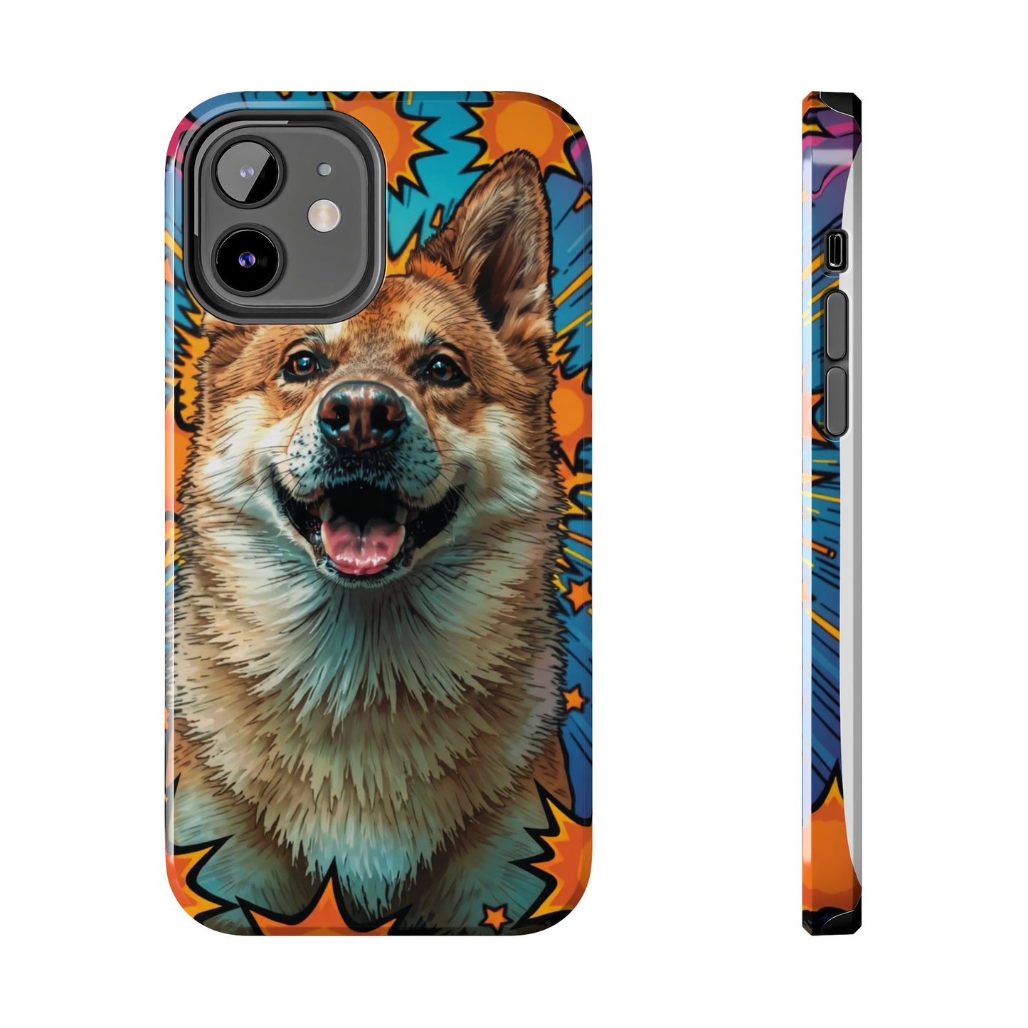 Vibrant Corgi Tough Phone Case - Fun Design for Pet Lovers
