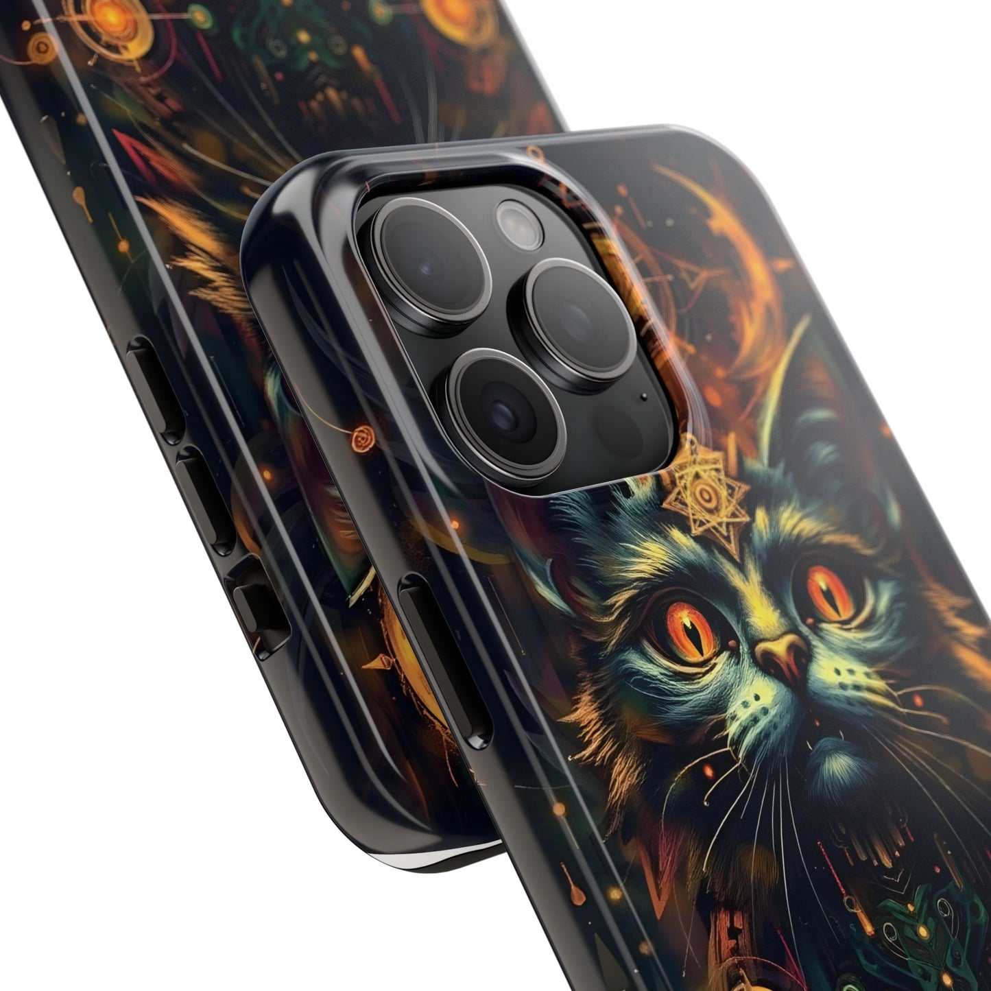 Mystical Cat Queen Tough Phone Case – Unique Protection for Cat Lovers - for iPhone