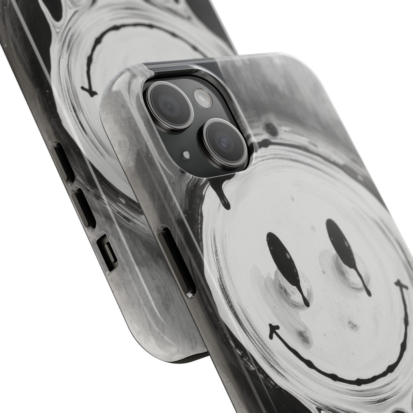 Dripping Smiley Tough Phone Case - Stylish & Durable Protection