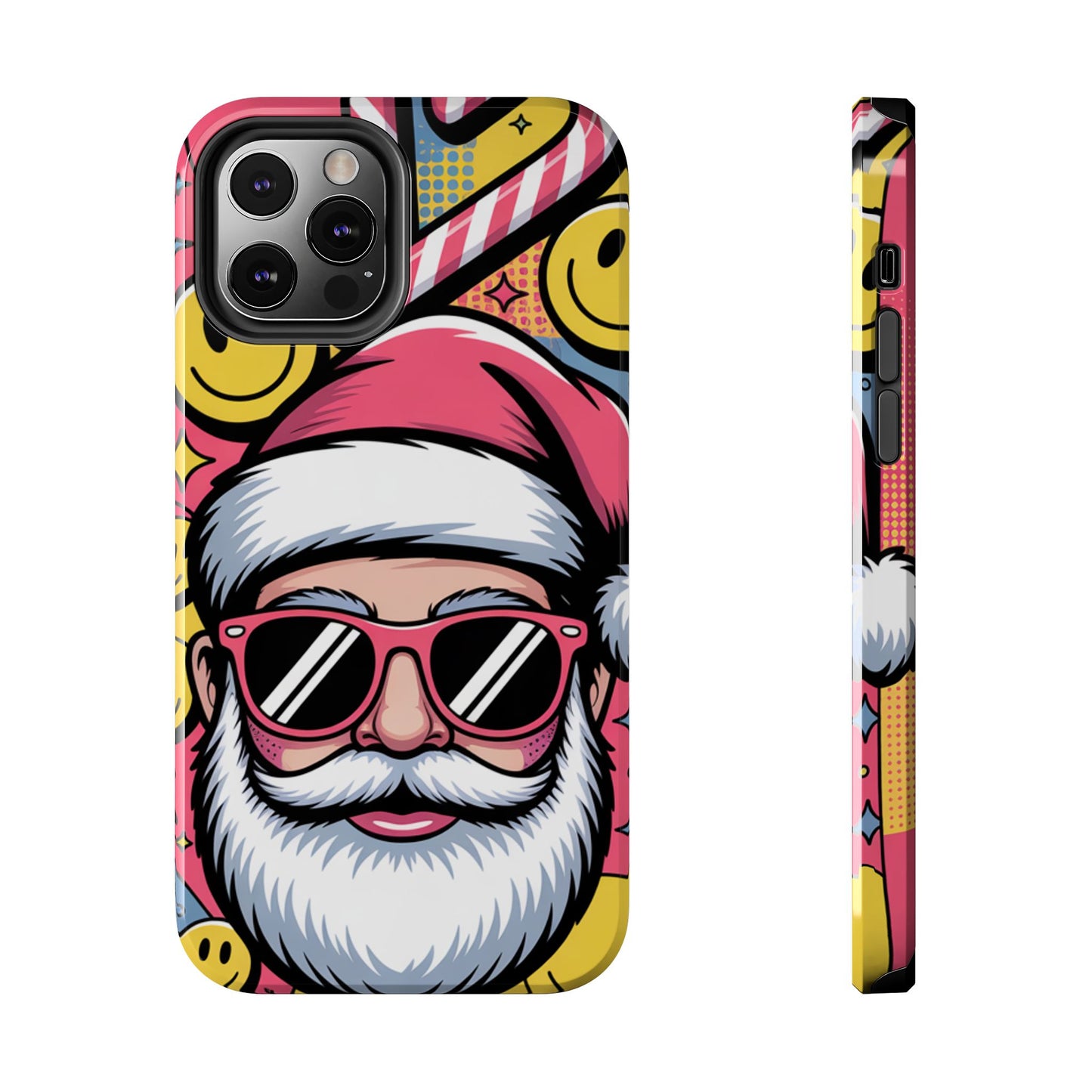Pop Art Santa Sunglasses Tough Phone Case for Holiday Vibes