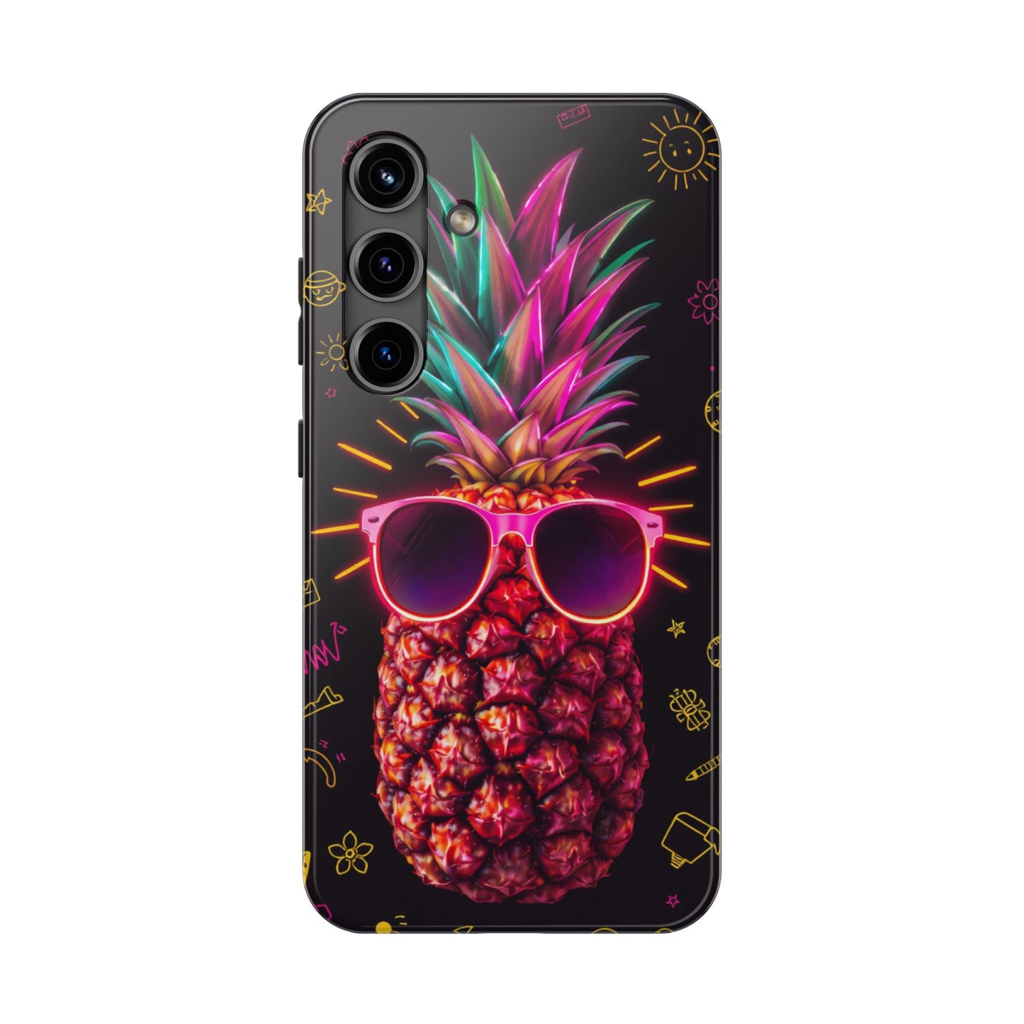 Tough Pineapple Phone Case - Cool, Vibrant Design Perfect for Summer Vibes