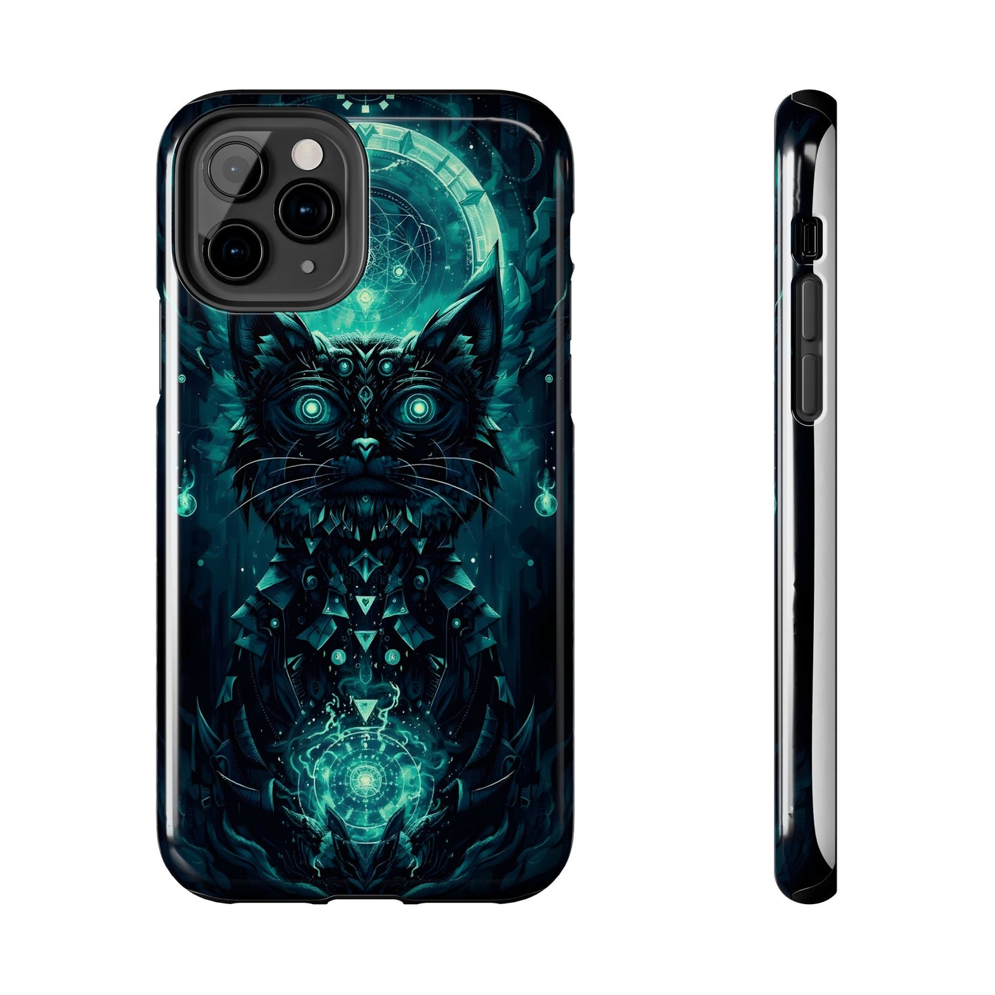 Mystical Dark Cat Phone Case - Tough Protective Cover for Cat Lovers - for iPhone