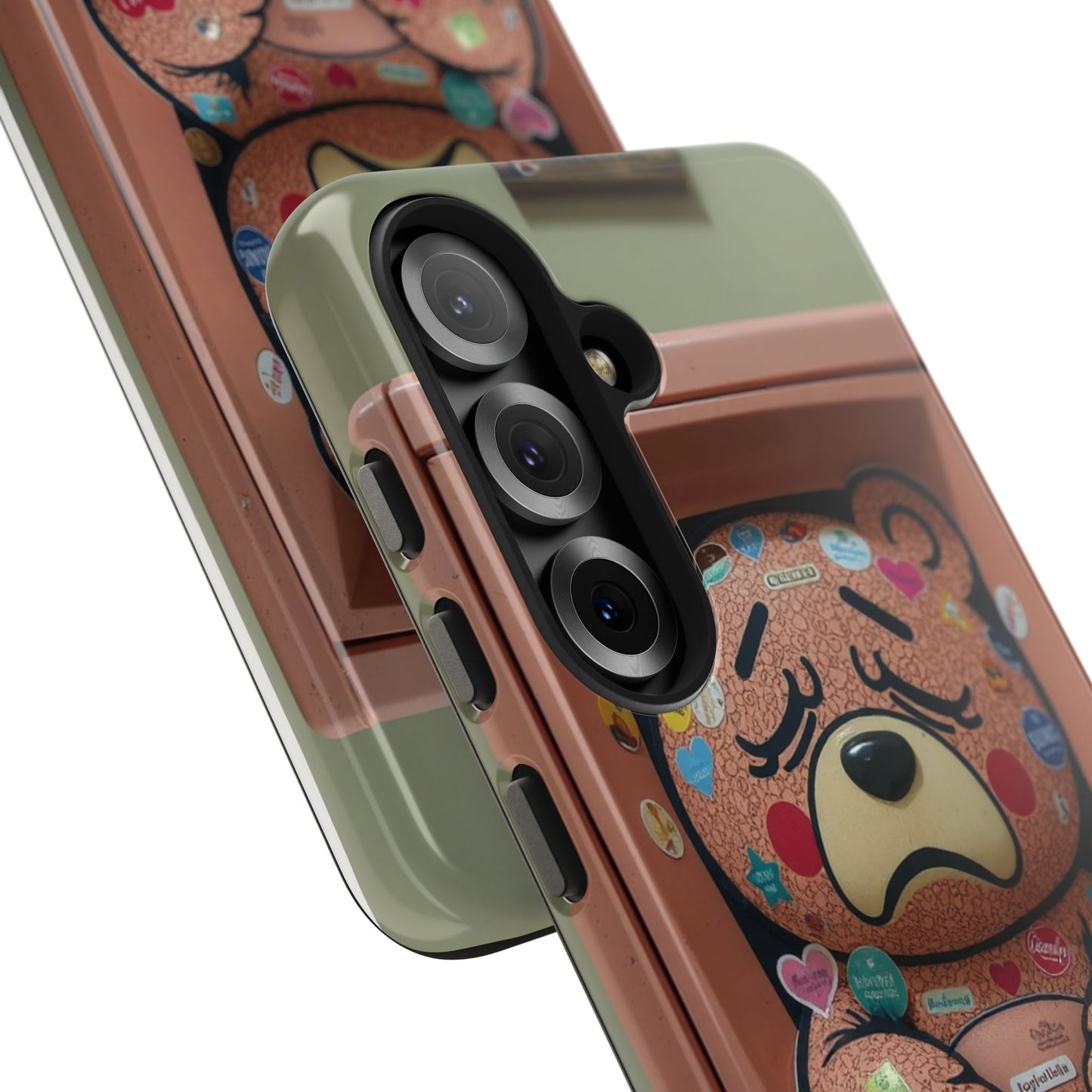Cute Bear Tough Phone Case - Durable Protection with Fun Design