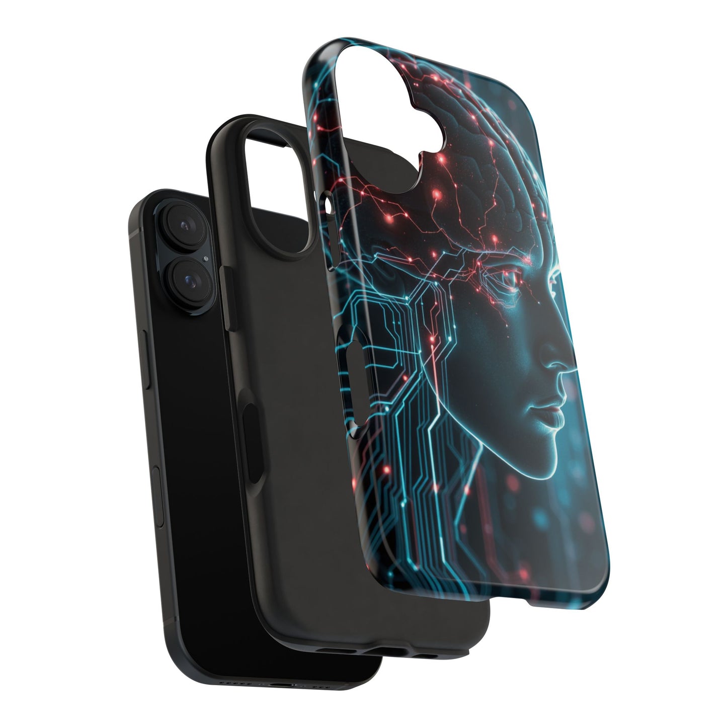 Futuristic Brain Design Tough Phone Case