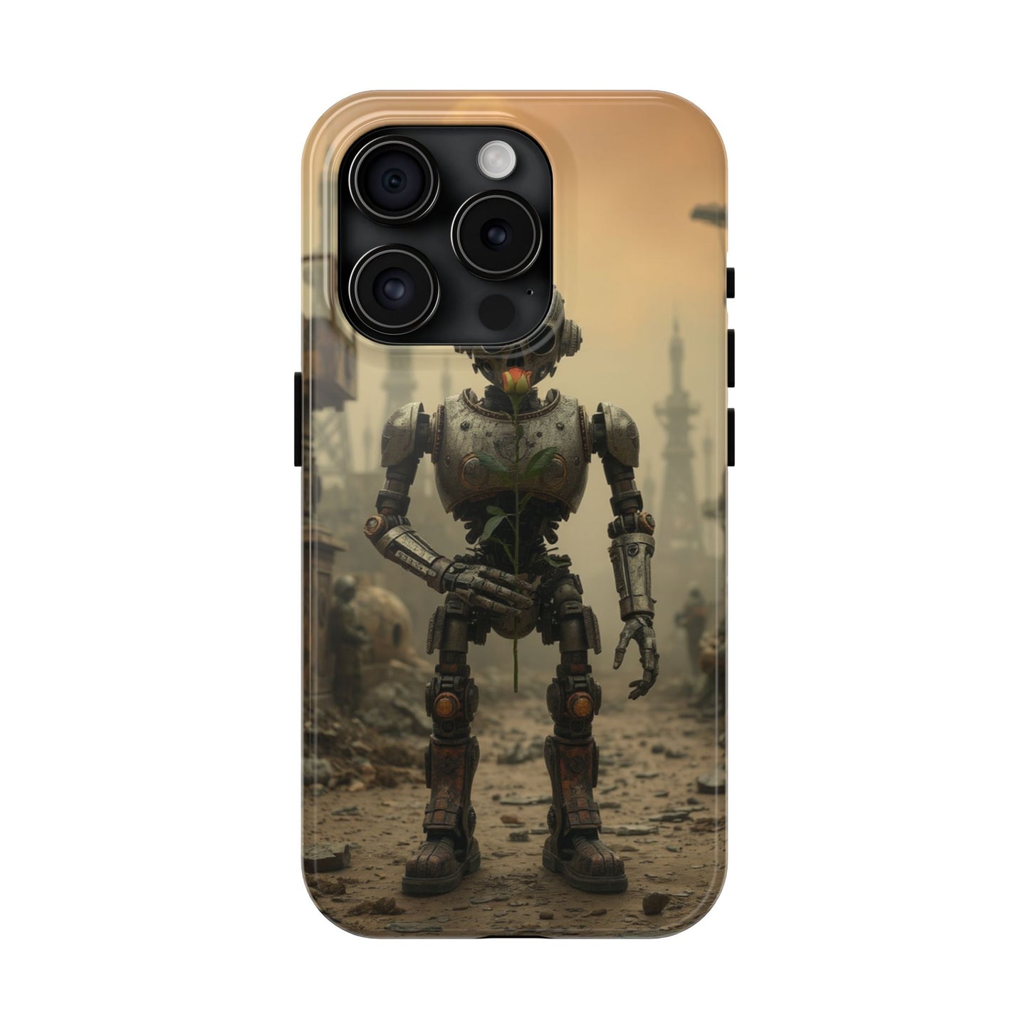 Robotic Sentinel Tough Phone Case - Durable Protector for Sci-Fi Lovers