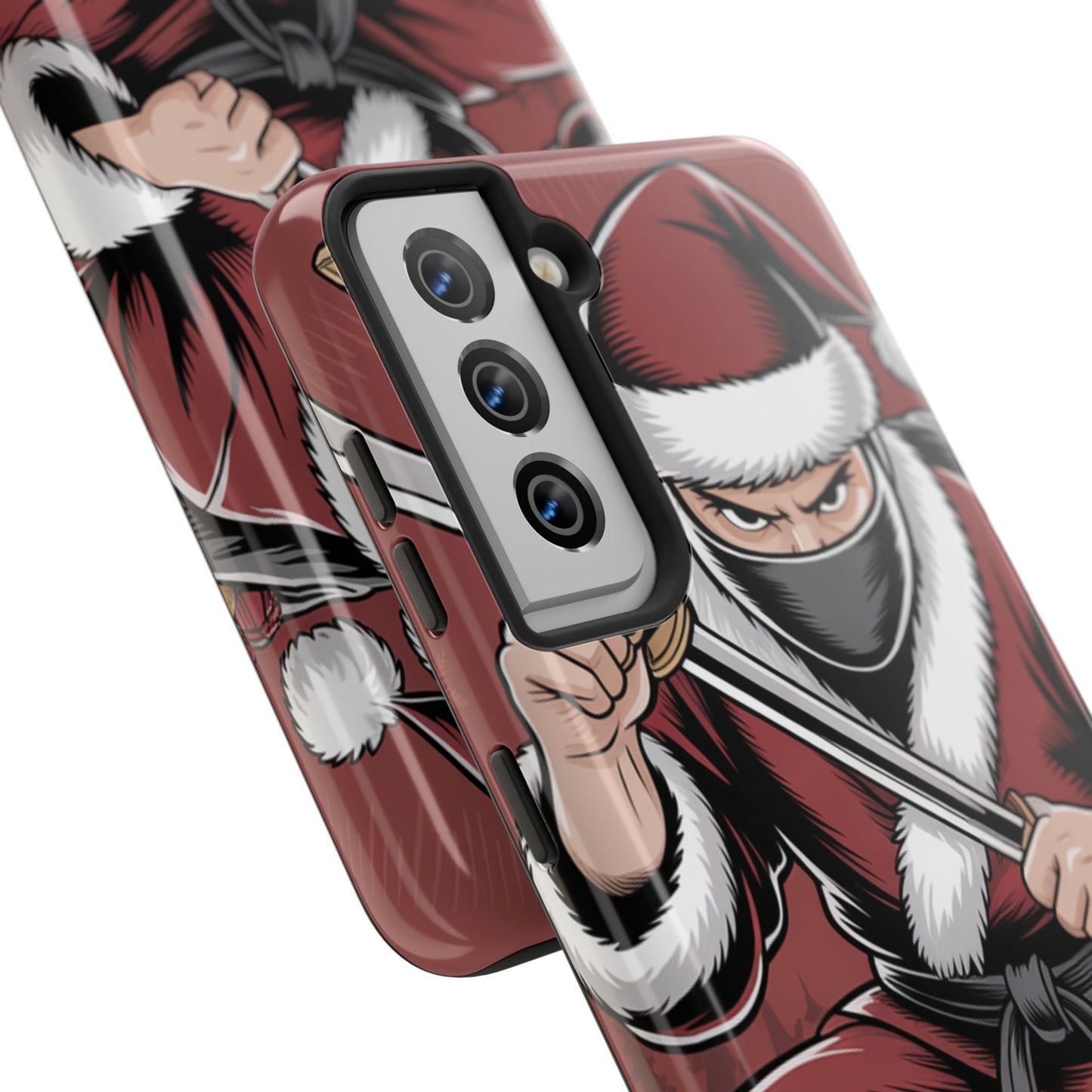 Ninja Santa Tough Phone Case | Durable Holiday Phone Cover for iPhone