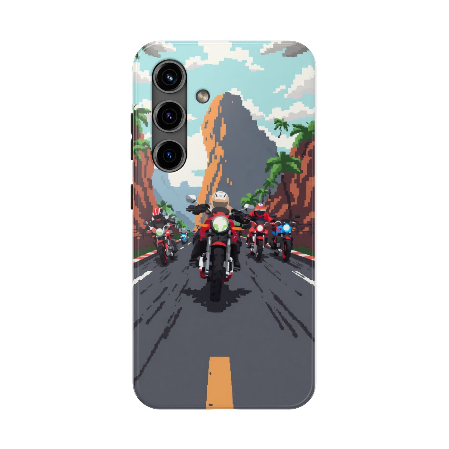 Retro Biker Tough Phone Case - Perfect for Motorcycle Lovers