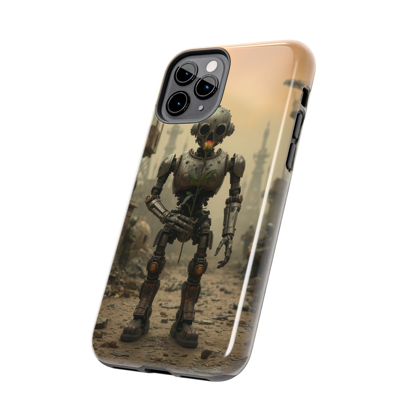 Robotic Sentinel Tough Phone Case - Durable Protector for Sci-Fi Lovers