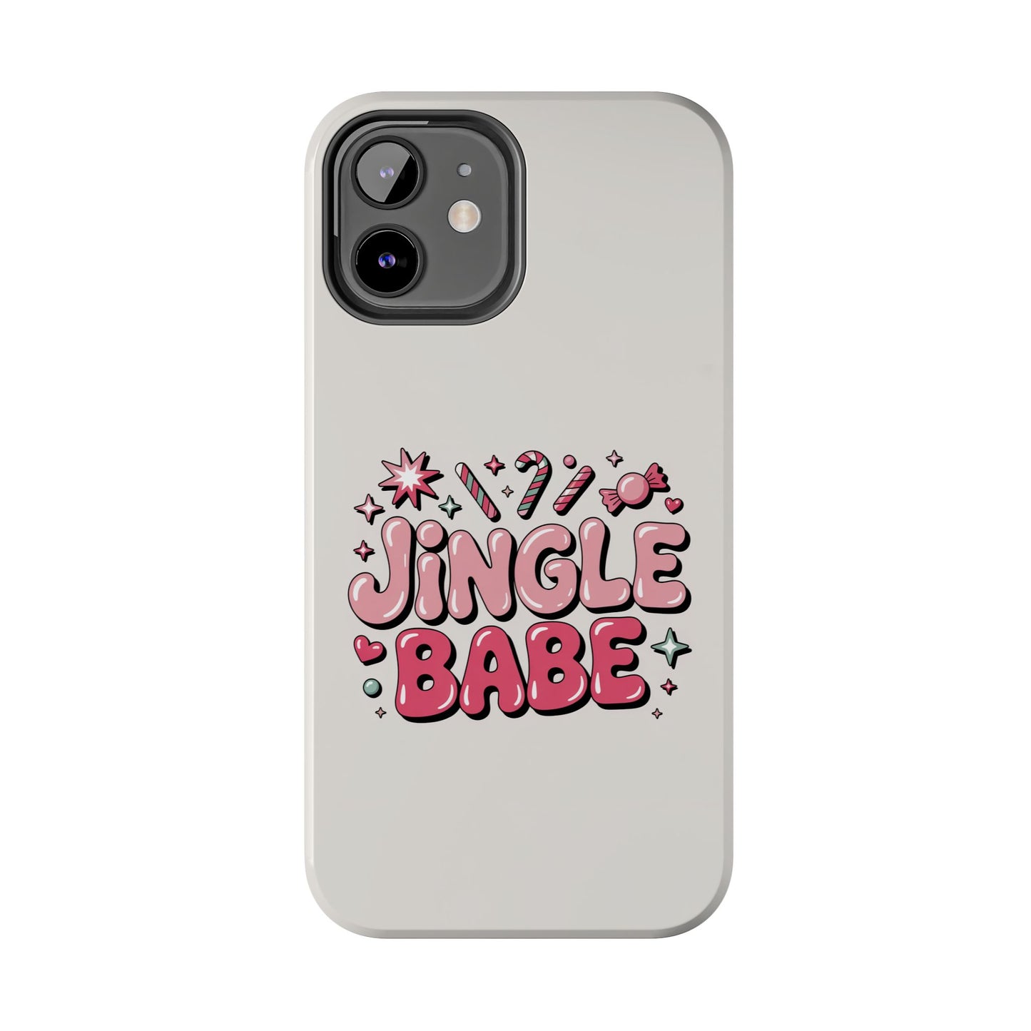 Jingle Babe Tough Phone Case - Festive Holiday Protection for Your iPhone