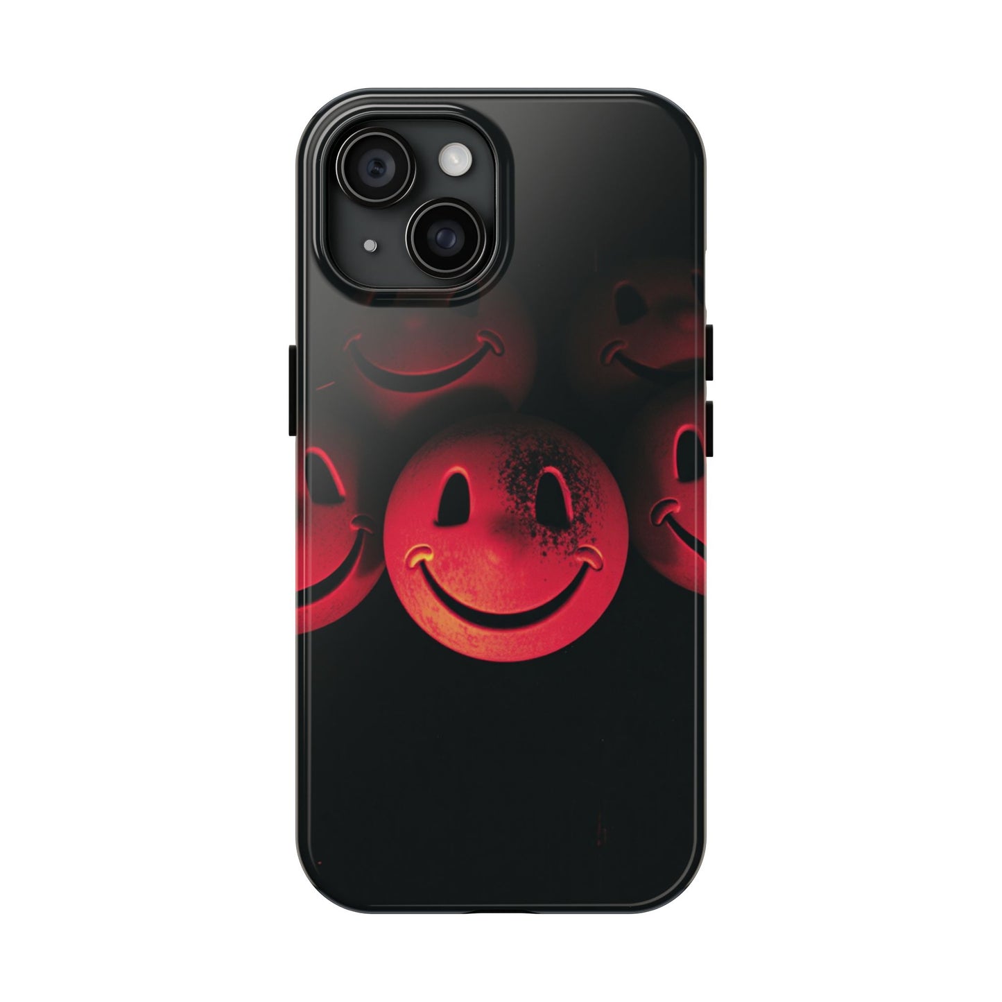 Smiley Face Tough Phone Case - Durable Protection with Fun Design