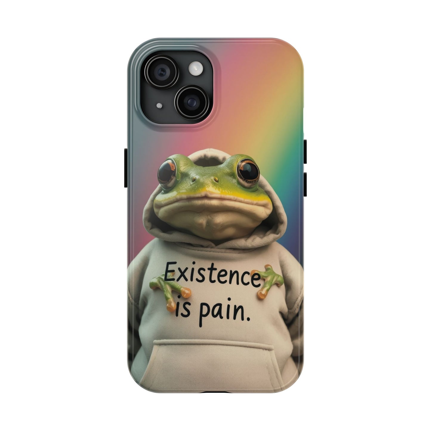 Existence is Pain Frog Phone Case - Tough & Stylish