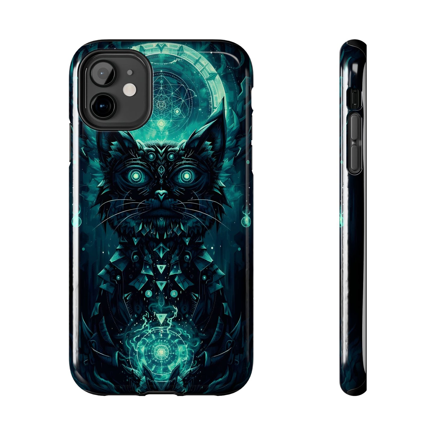 Mystical Dark Cat Phone Case - Tough Protective Cover for Cat Lovers - for iPhone