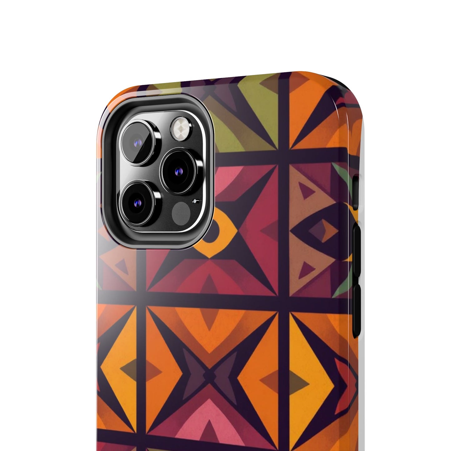 Vibrant Tribal Geometric Tough Phone Case - Colorful Protection for Your iPhone
