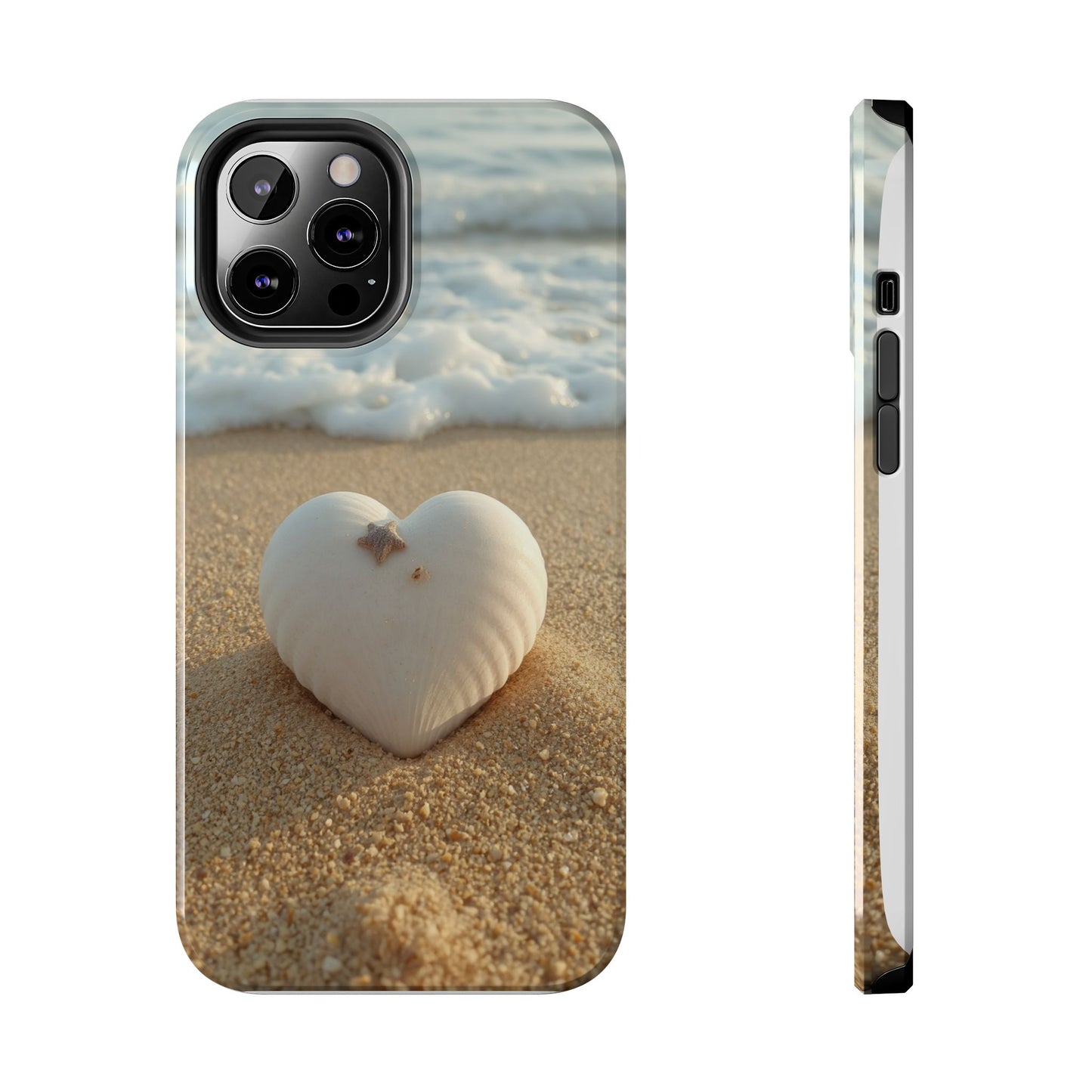 Heart Seashell Tough Phone Case for iPhone