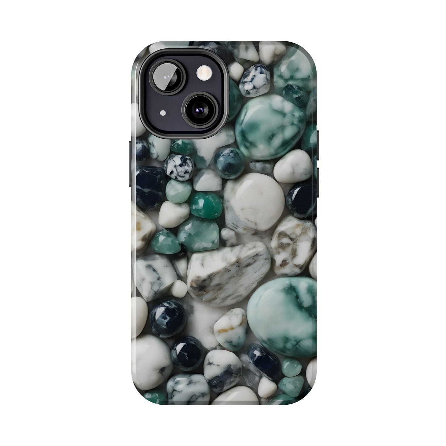 Small Rocks Pattern Tough Phone Case - Stylish & Durable Protection - for iPhone